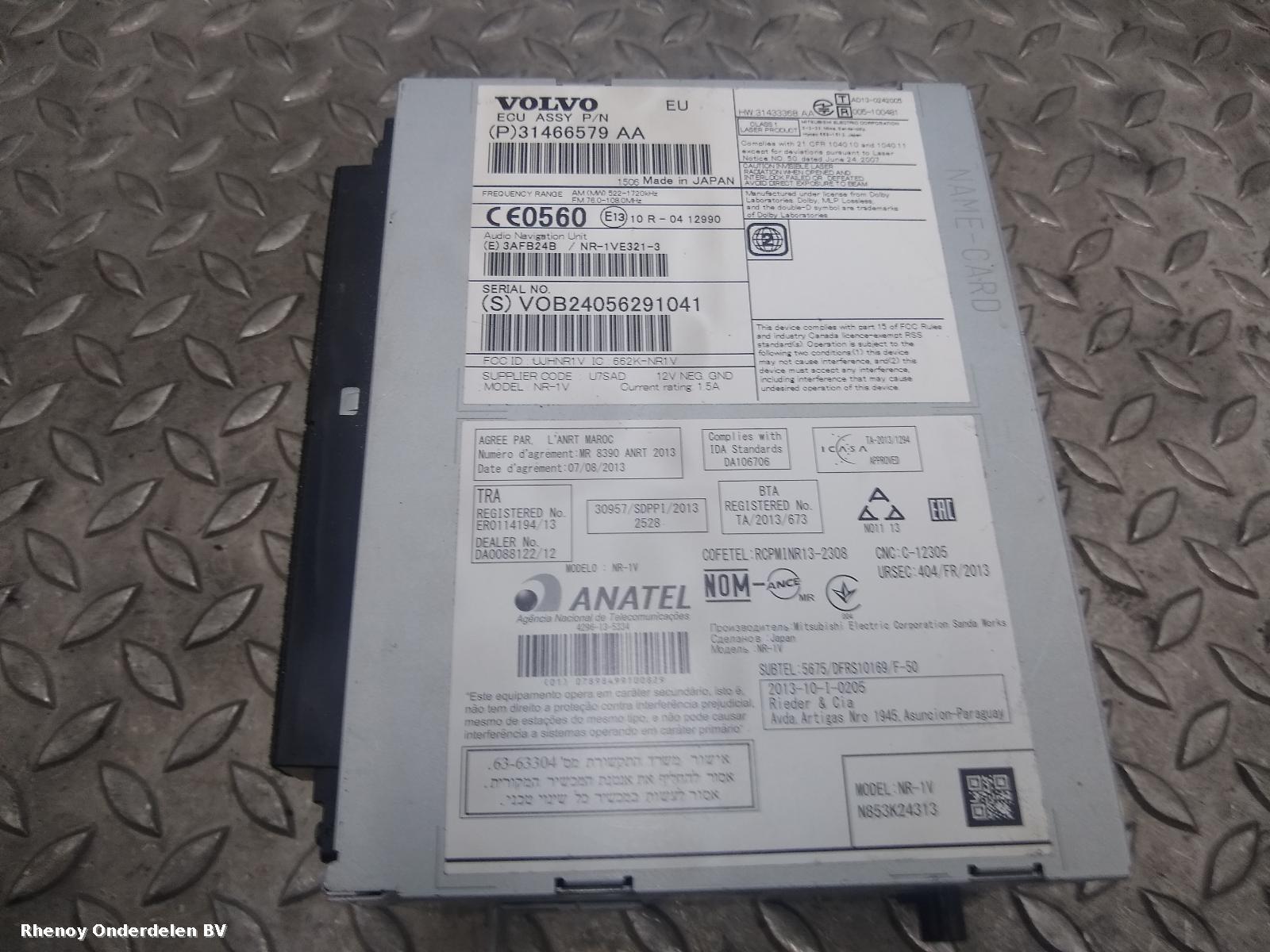2015 VOLVO V40 NAVIGATIE View Auto part NAVIGATIE VOLVO V40 2015