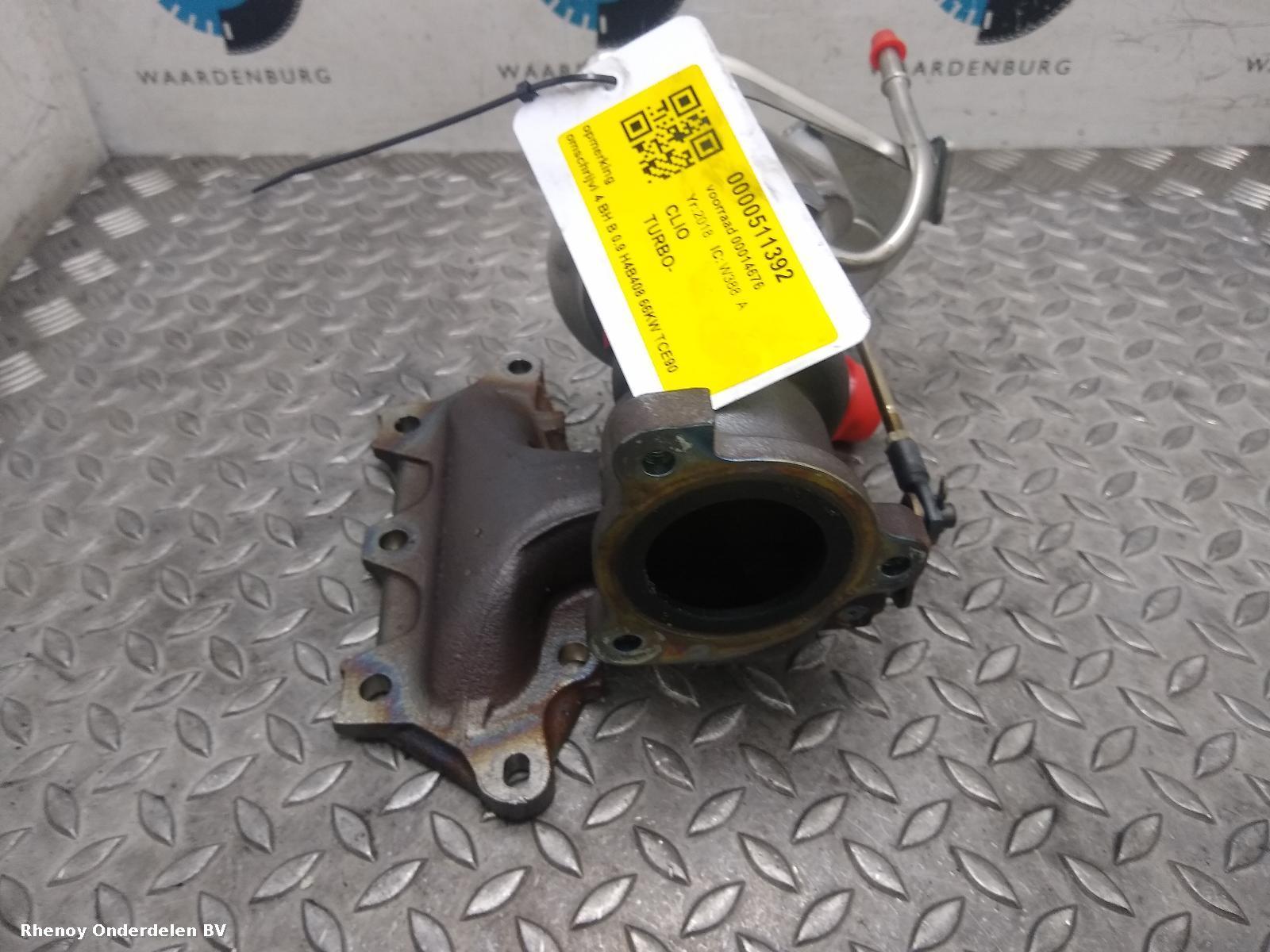 2018 RENAULT CLIO TURBO View Auto part TURBO RENAULT CLIO 2018
