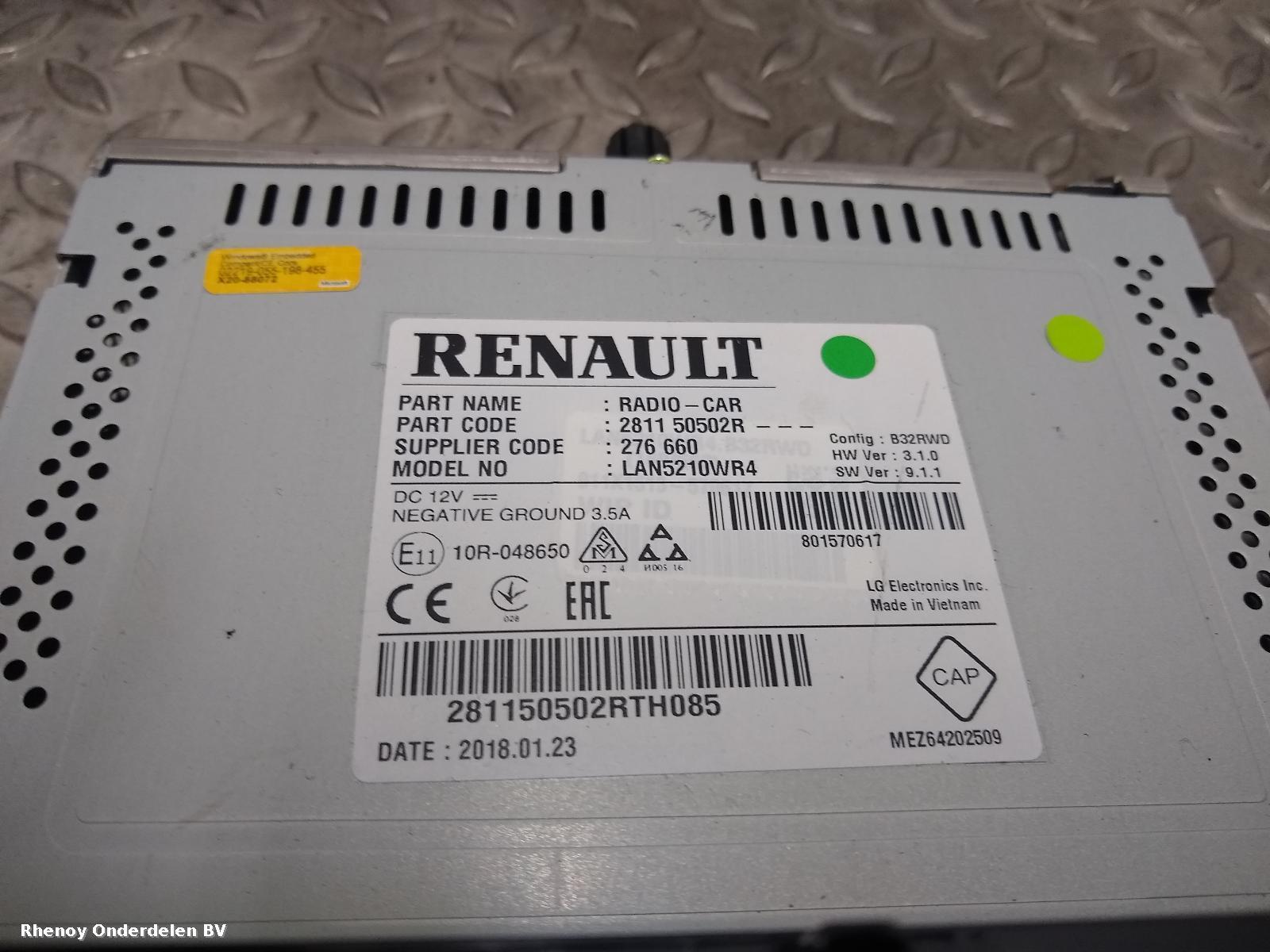 View Auto part NAVIGATIE RENAULT CLIO 2018