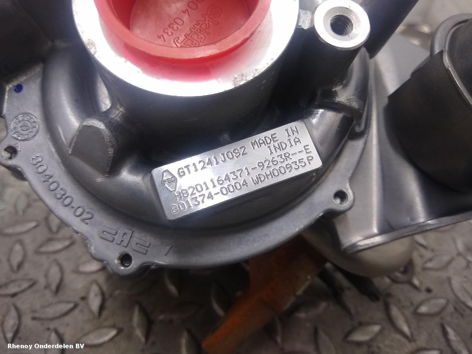 2019 RENAULT KANGOO TURBO View Auto part TURBO RENAULT KANGOO 2019
