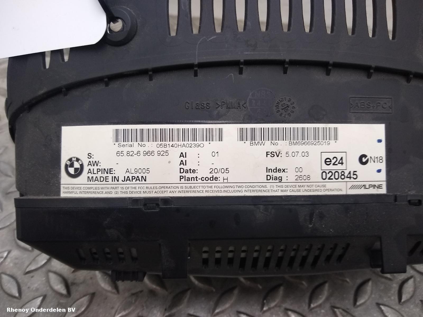 2006 BMW 3 SERIES INFORMATIE DISPLAY View Auto part INFORMATIE DISPLAY BMW 3 SERIES 2006