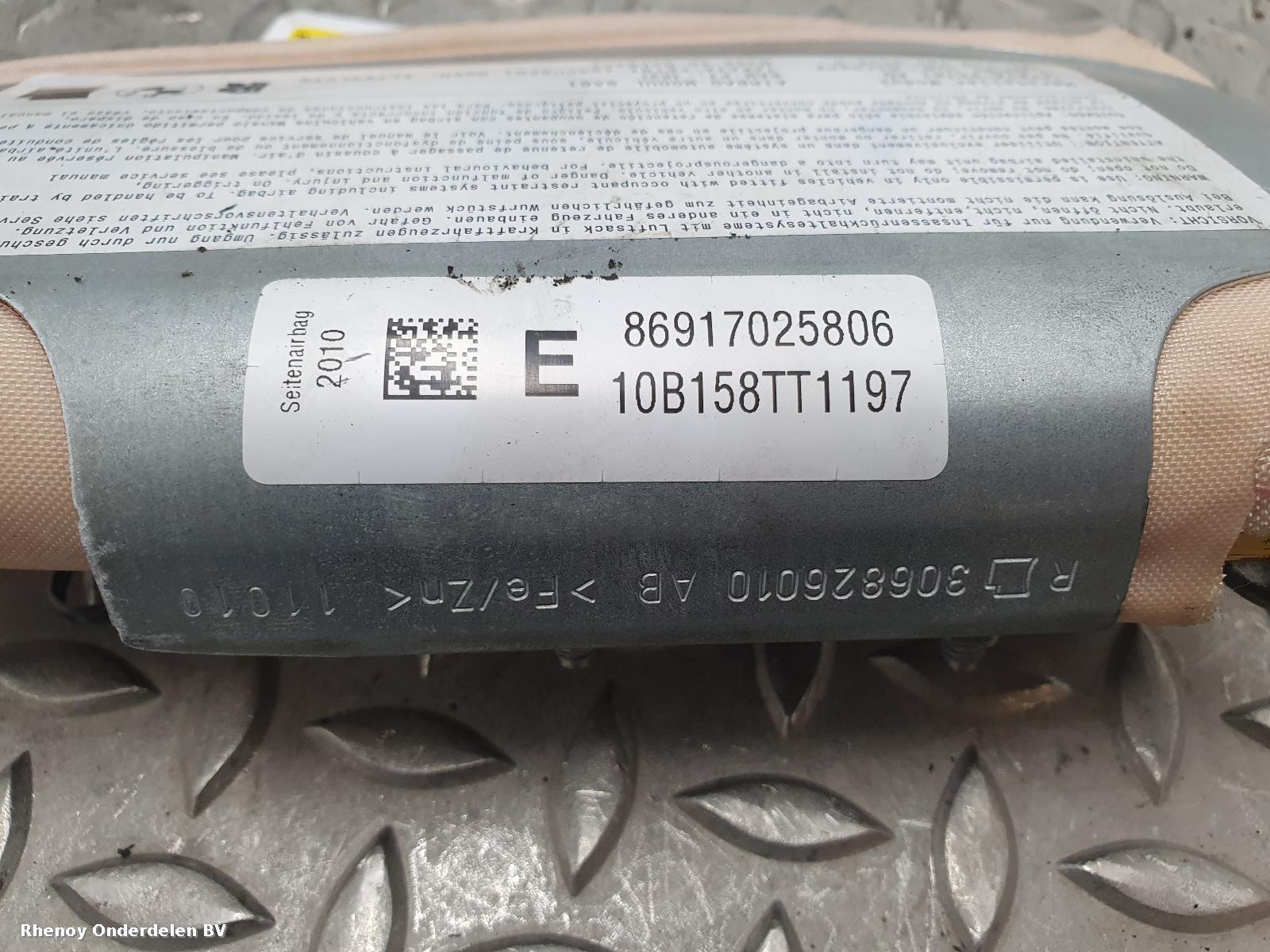 2010 BMW 5 SERIES AIRBAG RECHTS View Auto part AIRBAG RECHTS BMW 5 SERIES 2010