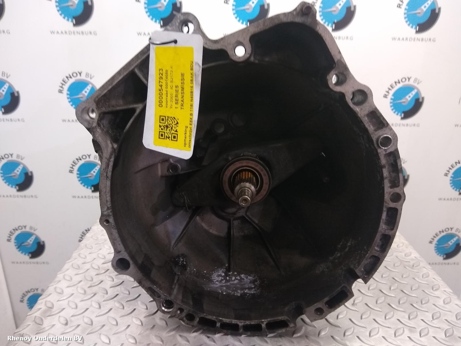 Bekijk Auto-onderdeel TRANSMISSIE / VERSNELLINGSBAK BMW 1 SERIES 2005