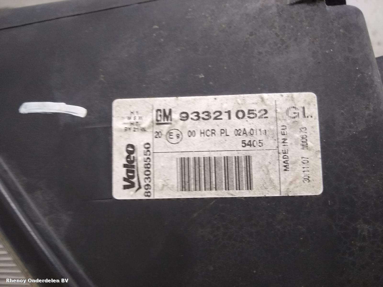 2008 OPEL / VAUXHALL MERIVA KOPLAMP L View Auto part KOPLAMP L OPEL / VAUXHALL MERIVA 2008