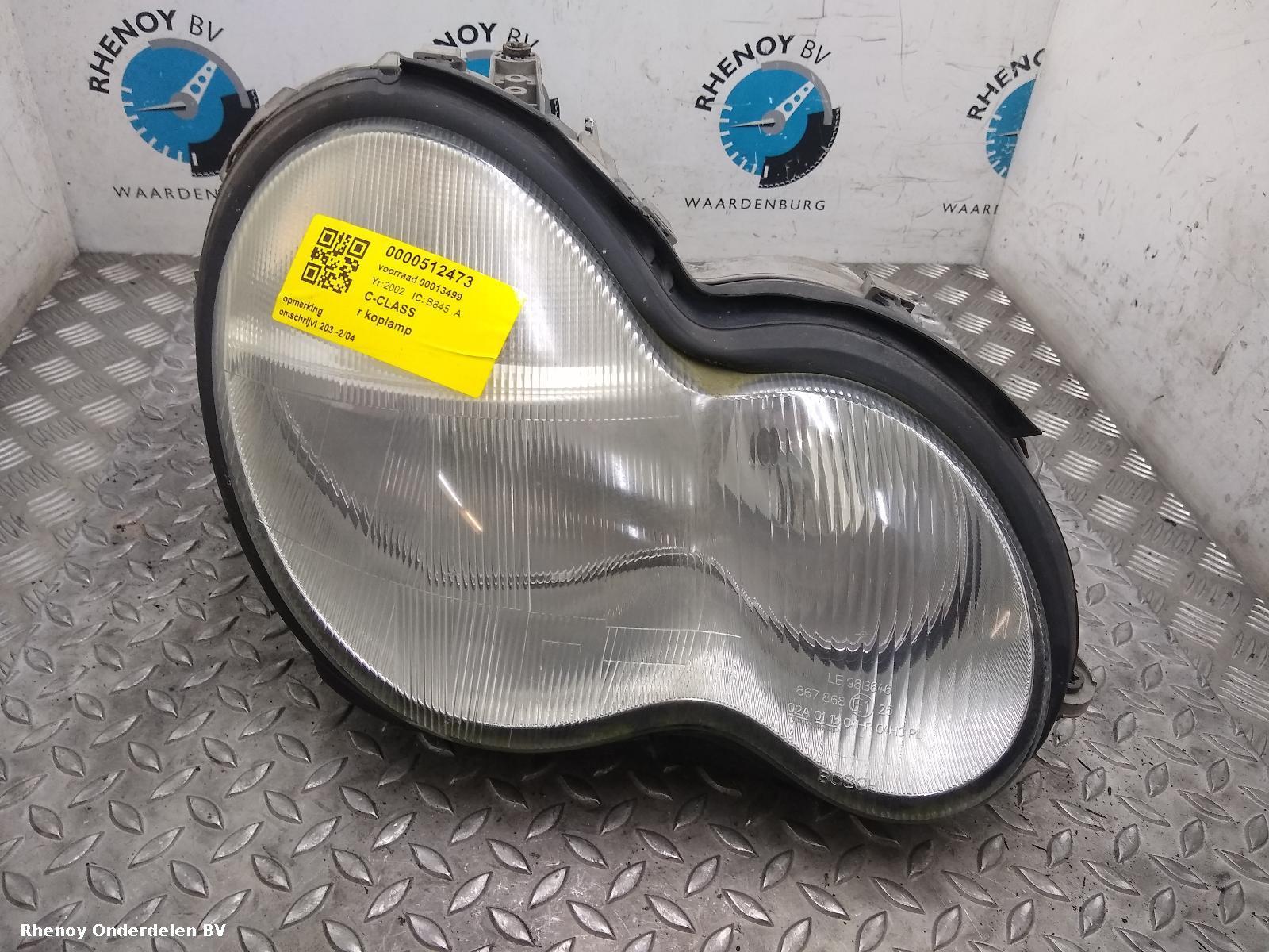 Bekijk Auto-onderdeel KOPLAMP R MERCEDES C CLASS 2002