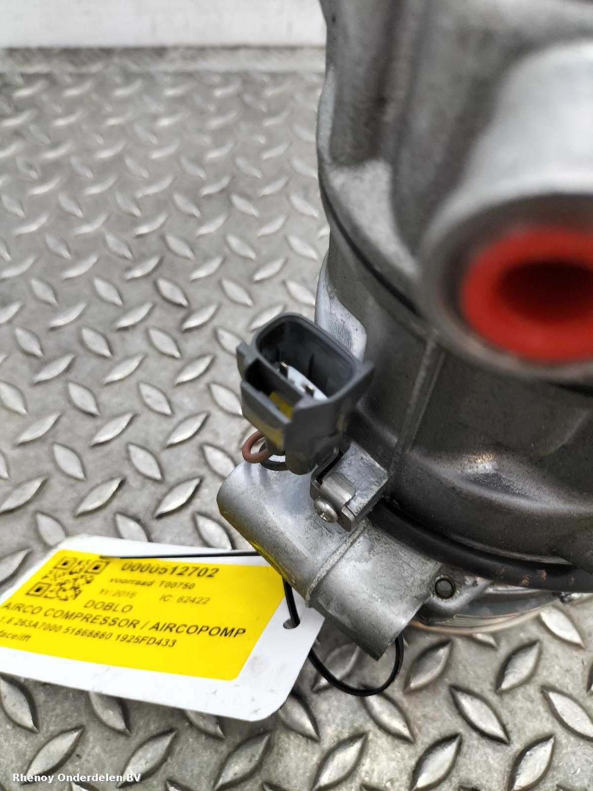 2016 FIAT DOBLO AIRCO COMPRESSOR / AIRCOPOMP View Auto part AIRCO COMPRESSOR / AIRCOPOMP FIAT DOBLO 2016