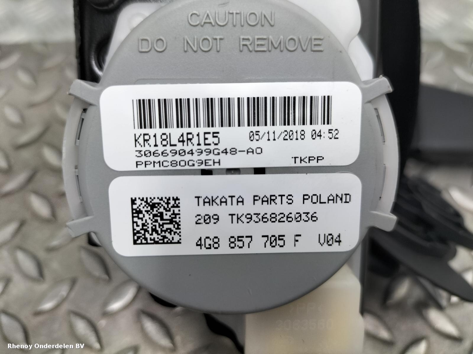 2018 AUDI A6 AIRBAG SET View Auto part AIRBAG SET AUDI A6 2018