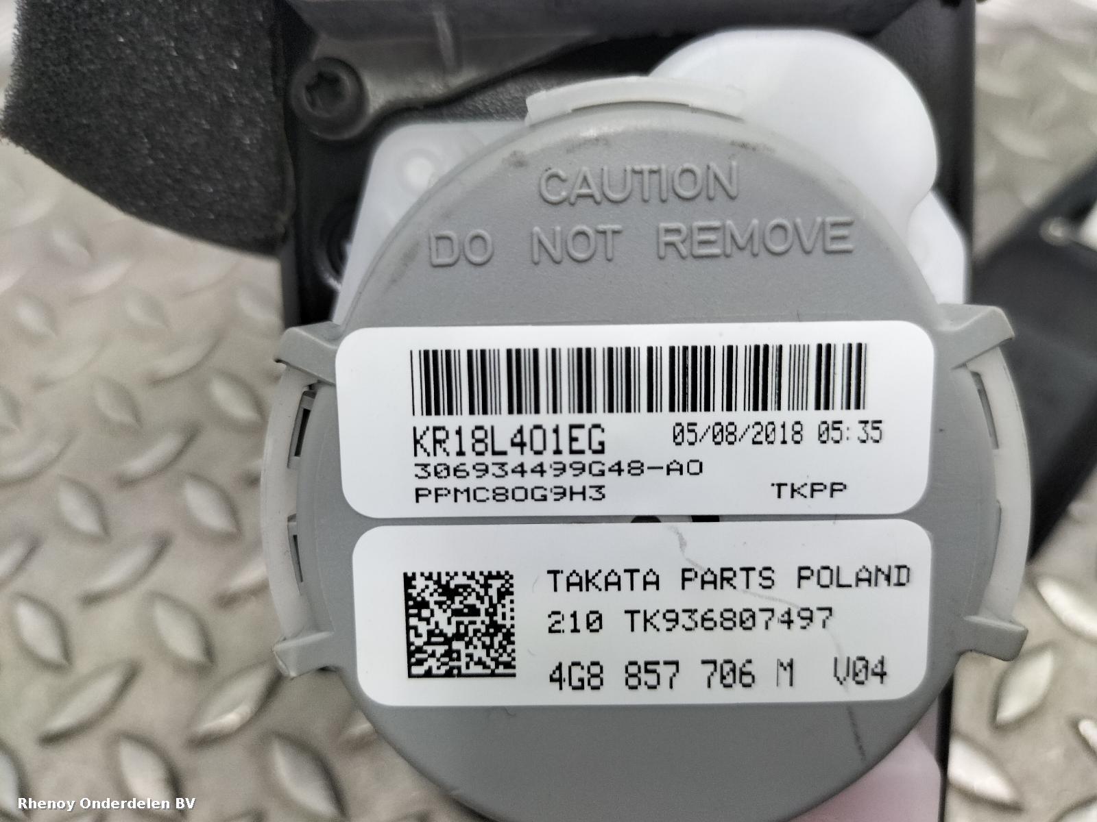 2018 AUDI A6 AIRBAG SET View Auto part AIRBAG SET AUDI A6 2018