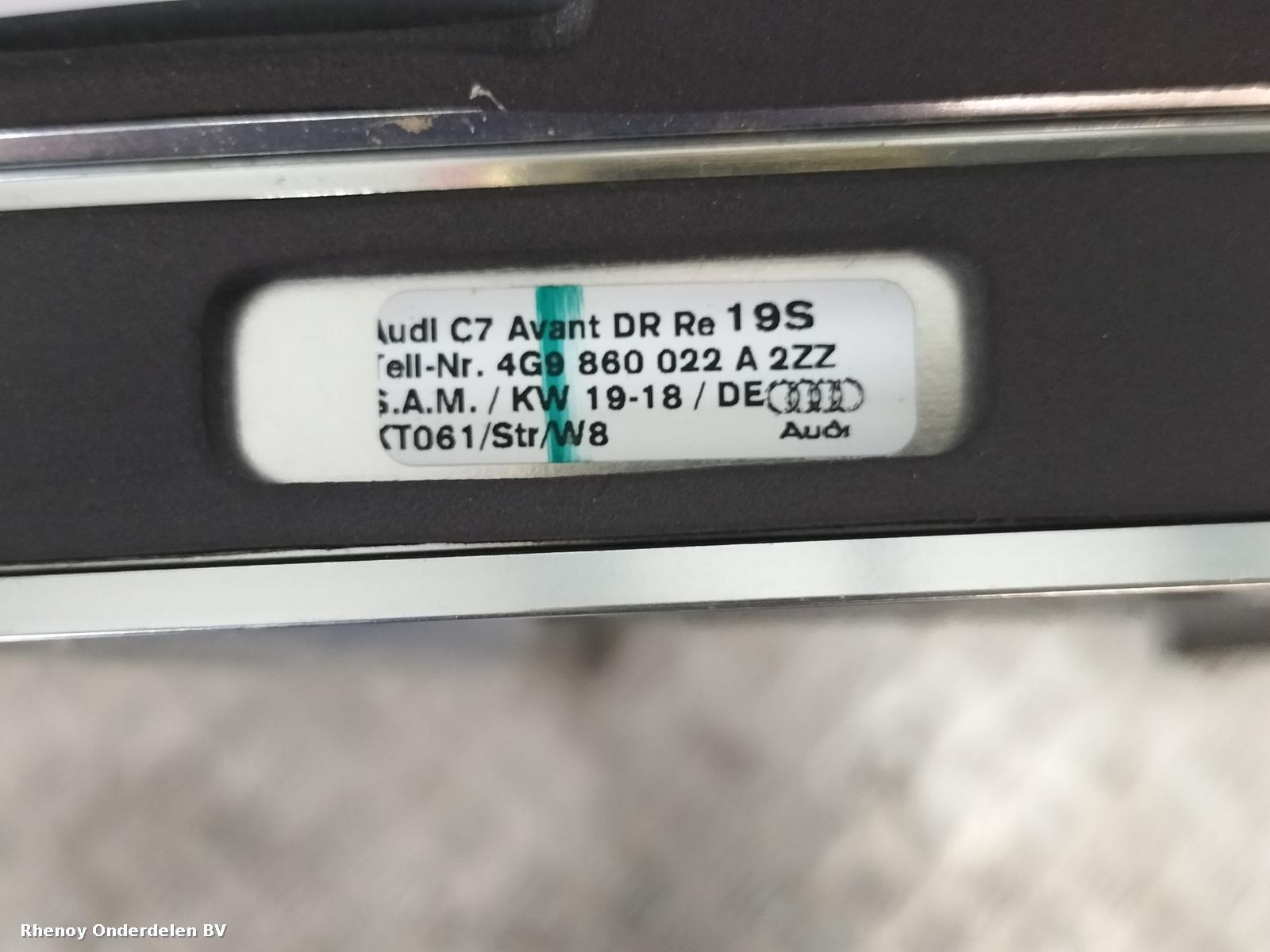 2018 AUDI A6 DAK RAIL View Auto part DAK RAIL AUDI A6 2018