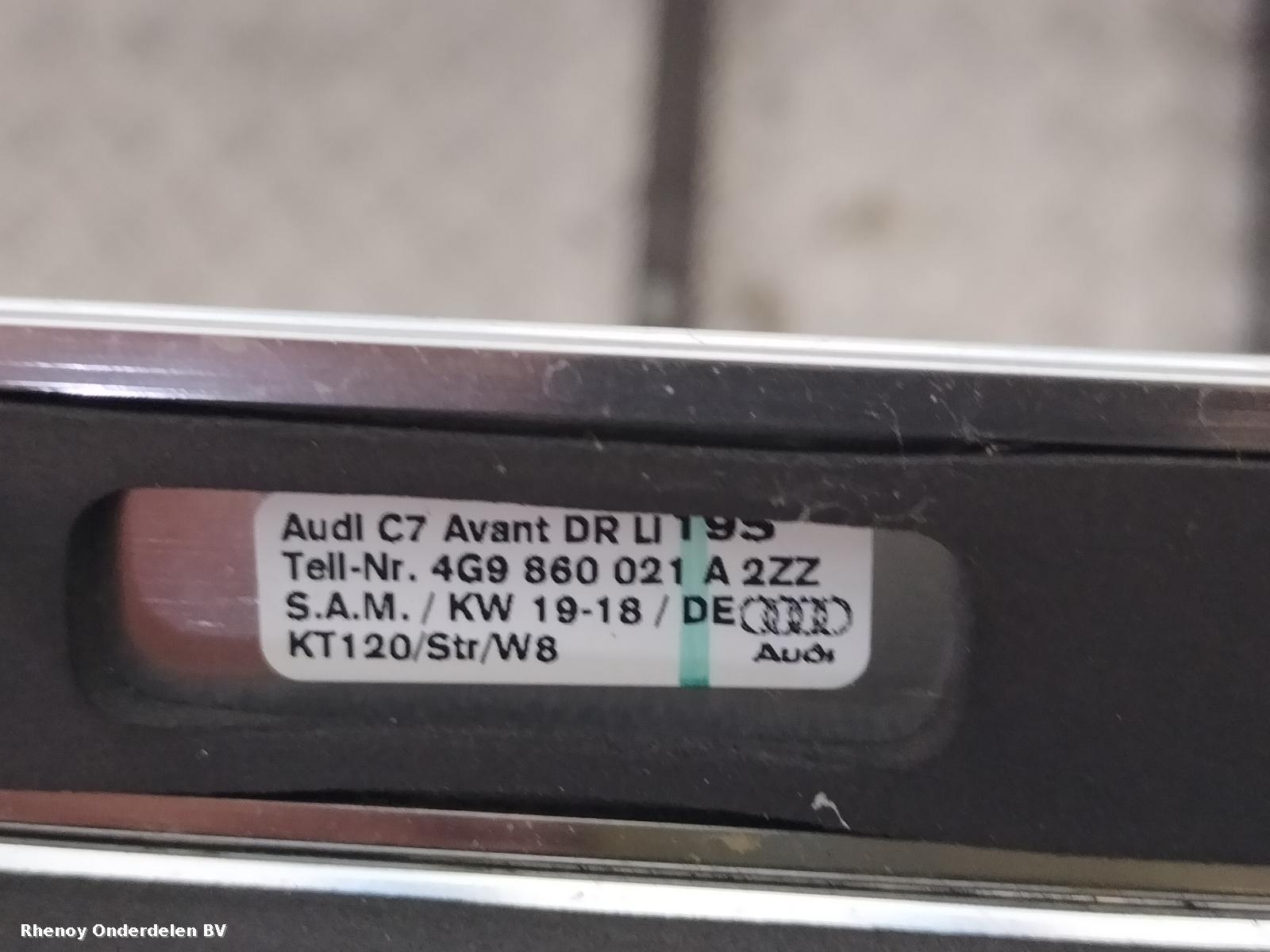 2018 AUDI A6 DAK RAIL View Auto part DAK RAIL AUDI A6 2018