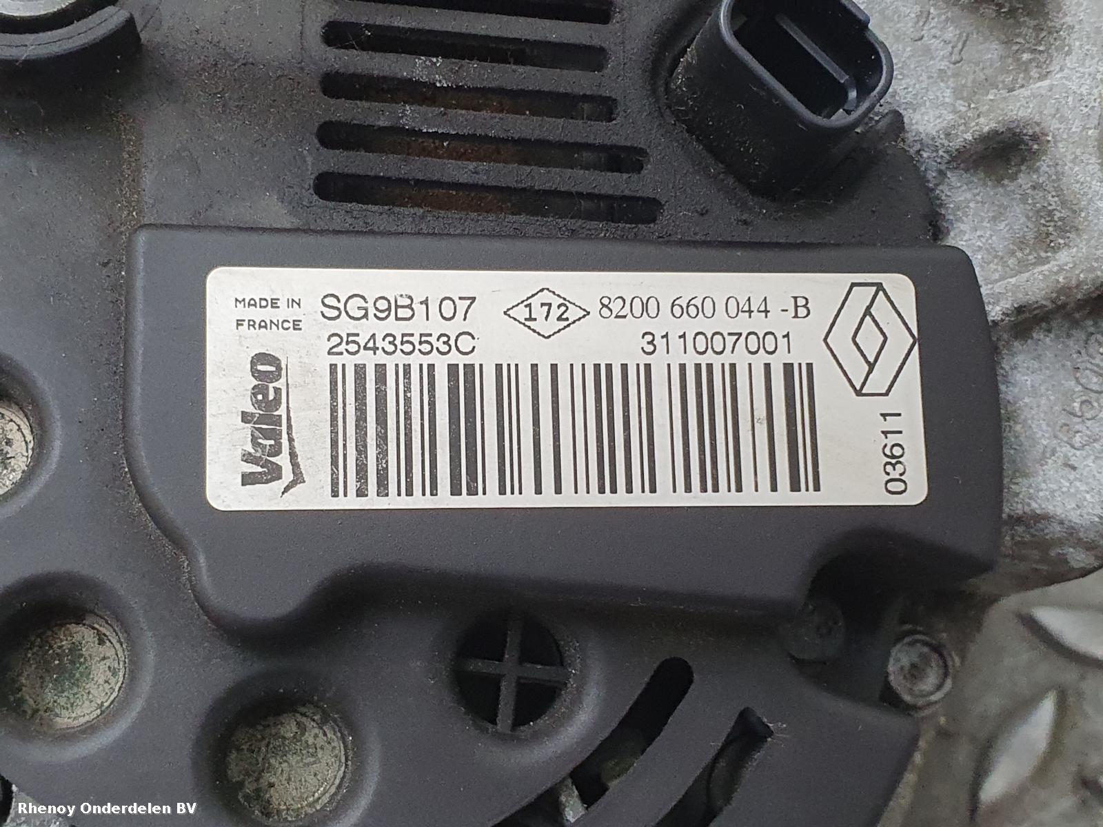 2011 DACIA SANDERO DYNAMO View Auto part DYNAMO DACIA SANDERO 2011