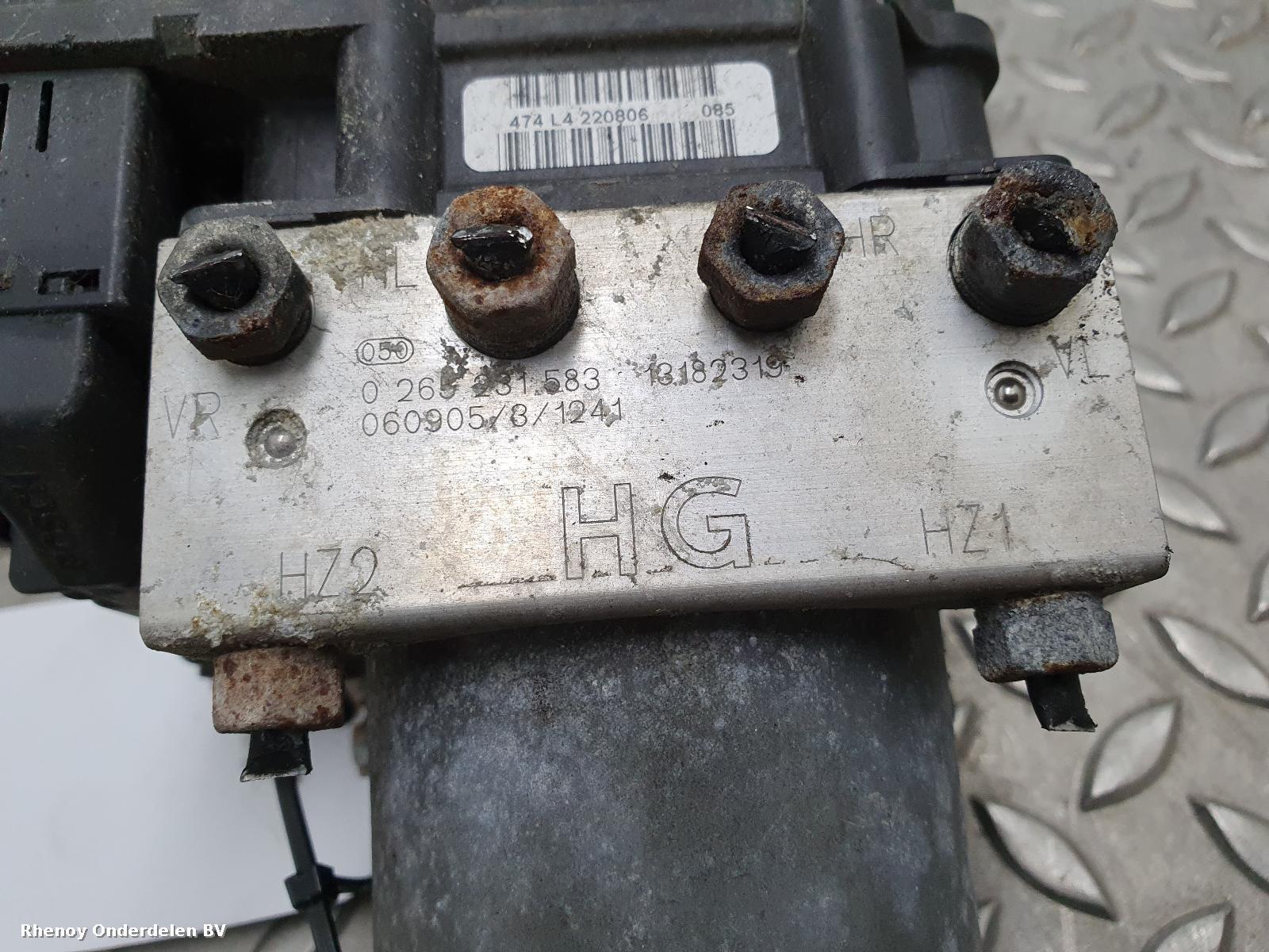 2006 OPEL / VAUXHALL MERIVA ABS POMP View Auto part ABS POMP OPEL / VAUXHALL MERIVA 2006