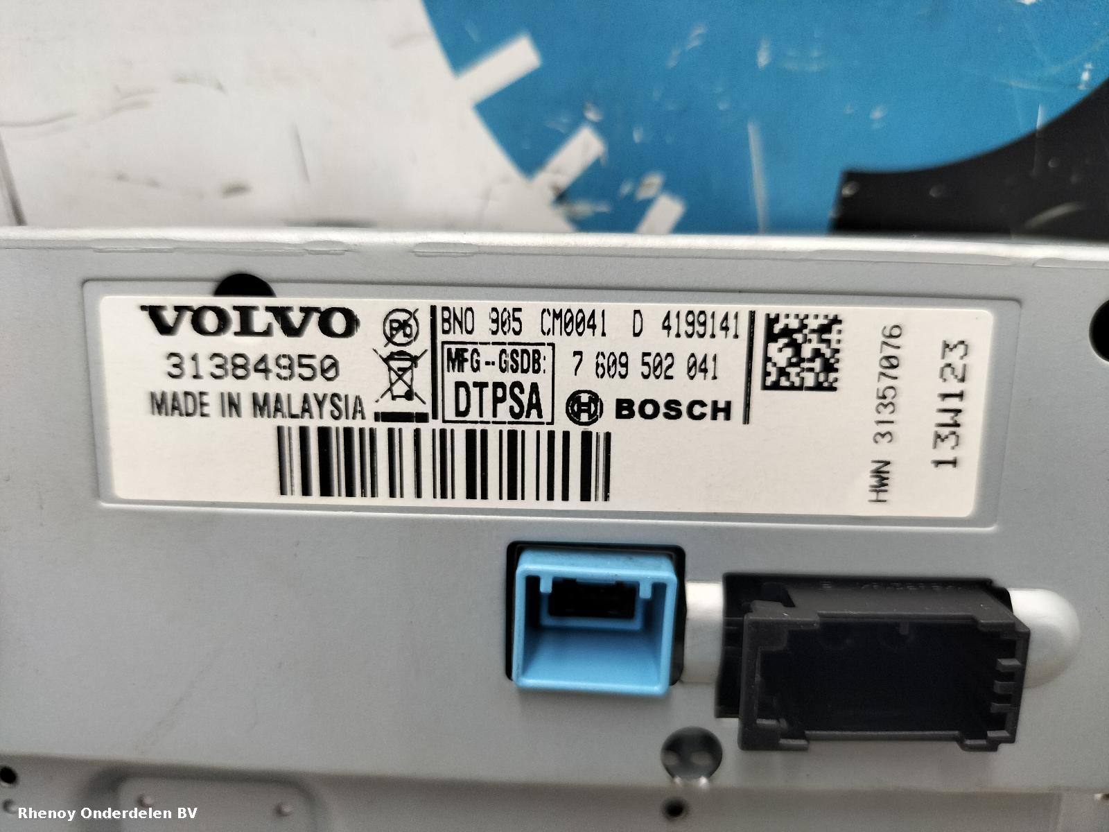2013 VOLVO V40 NAVIGATIE View Auto part NAVIGATIE VOLVO V40 2013