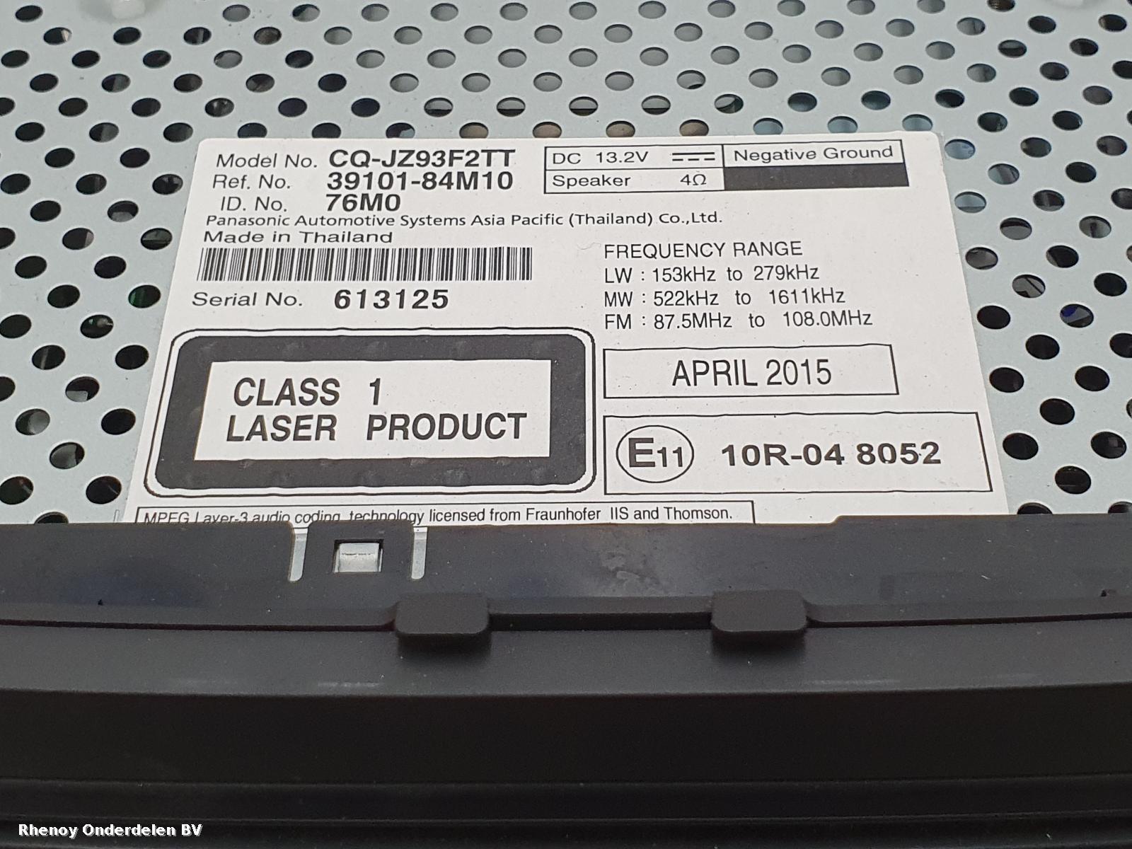 View Auto part RADIO SUZUKI CELERIO 2015