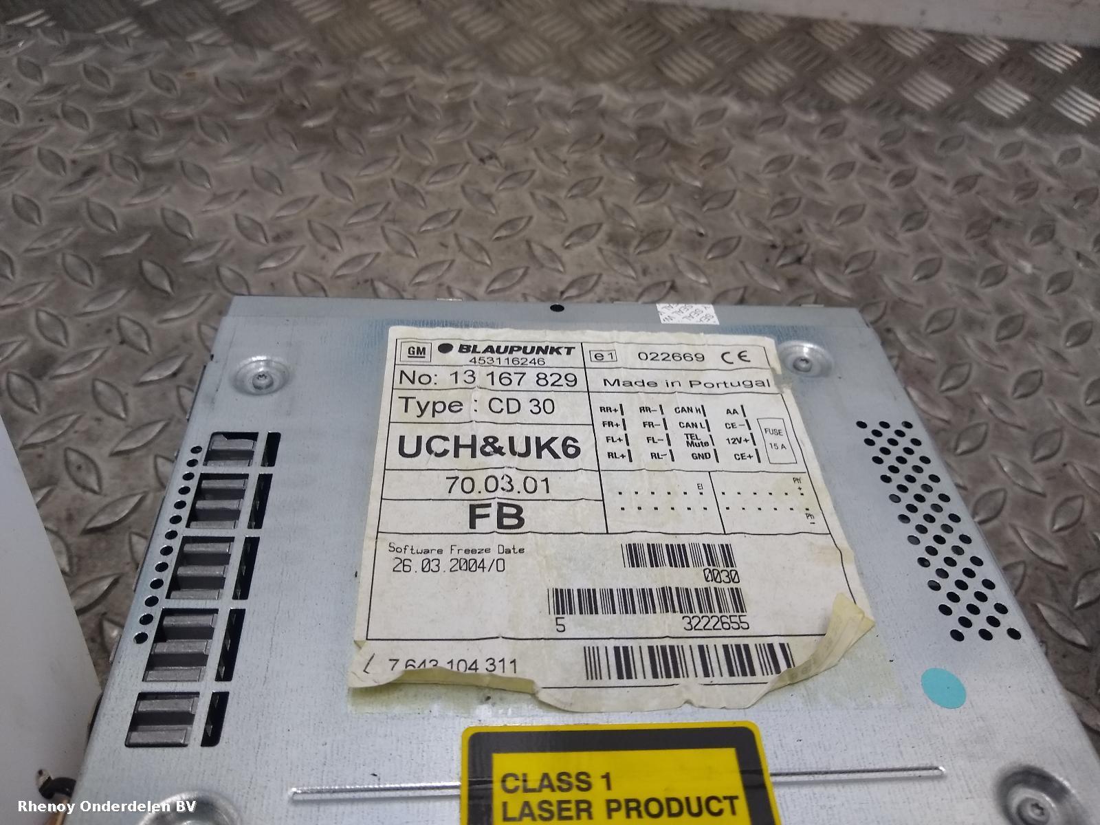 2005 VAUXHALL / OPEL CORSA A/V Equipment View Auto part A/V Equipment VAUXHALL / OPEL CORSA 2005