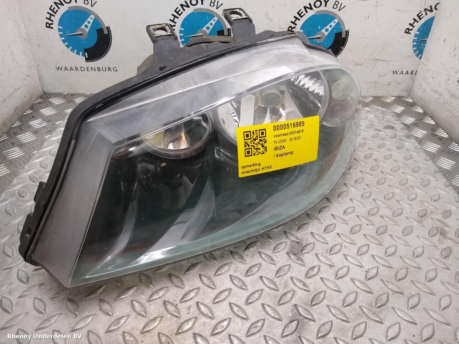 View Auto part L Headlamp SEAT IBIZA 2006