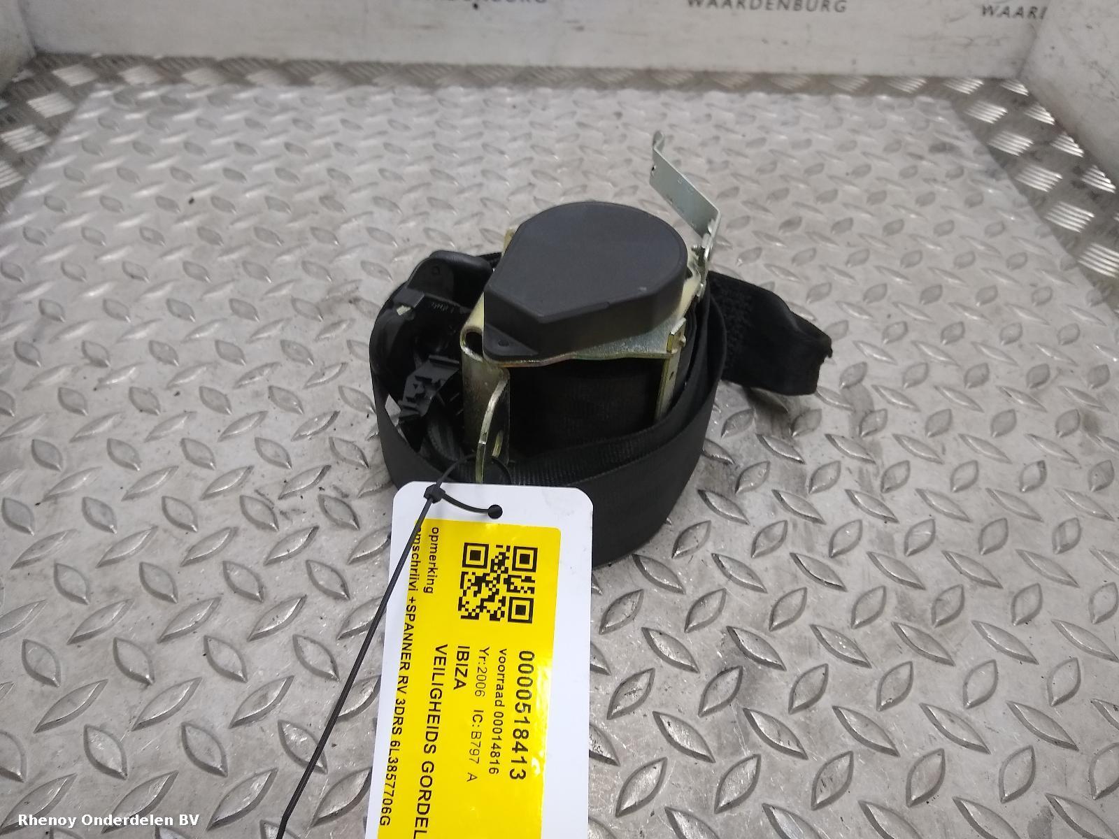 Bekijk Auto-onderdeel GORDELSPANNER SEAT IBIZA 2006