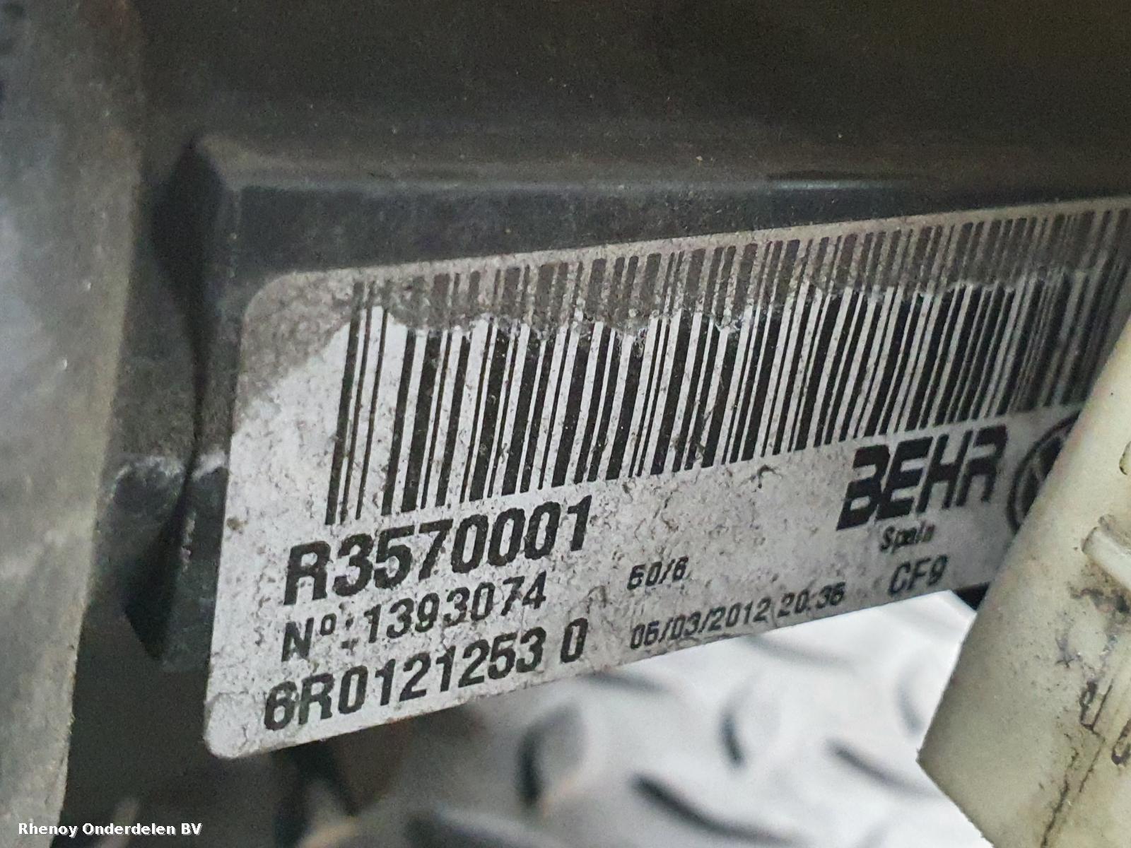 2012 SEAT IBIZA KOELERPAKKET View Auto part KOELERPAKKET SEAT IBIZA 2012