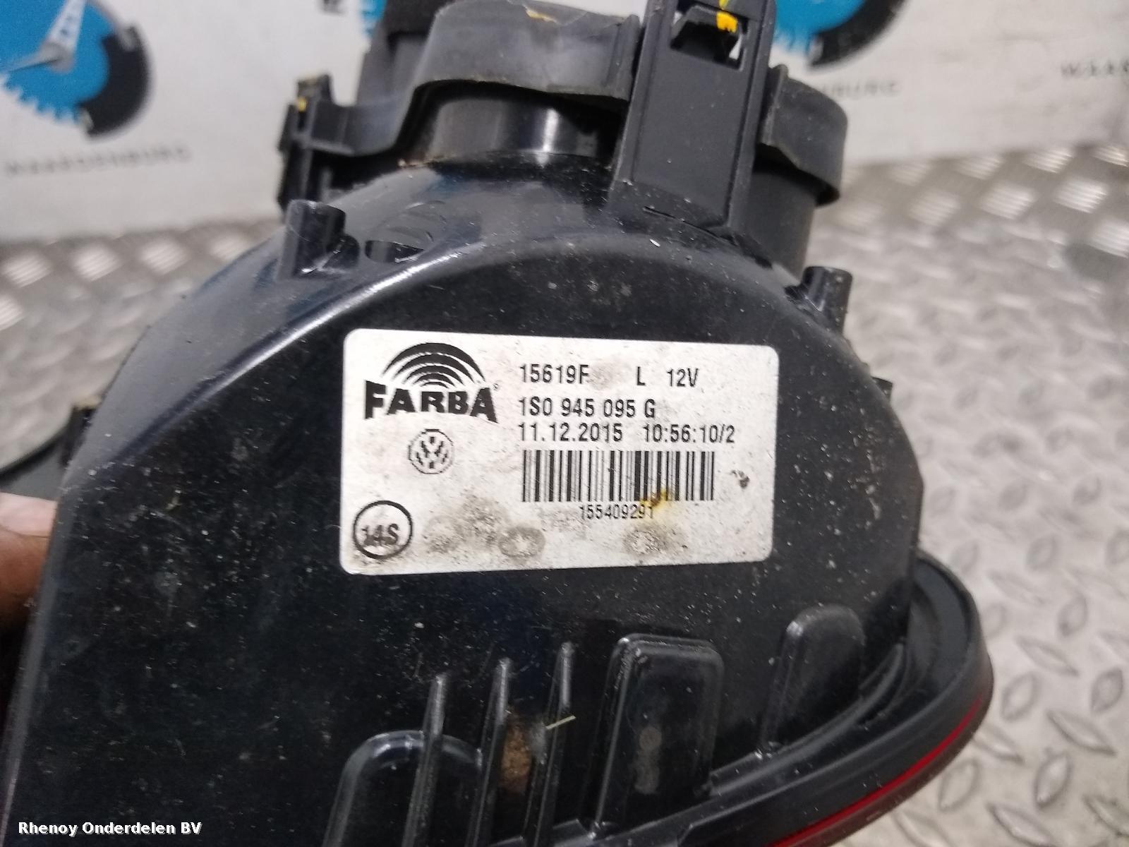 2016 VOLKSWAGEN UP ACHTERLICHT L View Auto part ACHTERLICHT L VOLKSWAGEN UP 2016