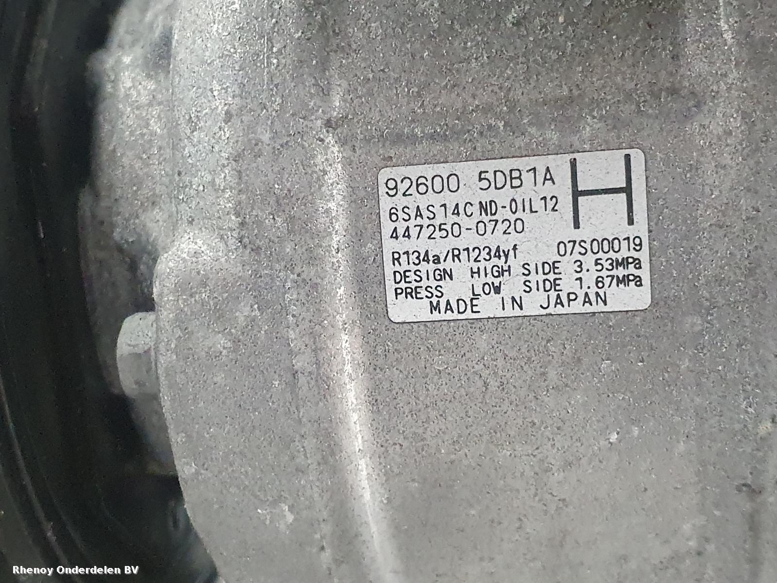 2017 INFINITI Q30 AIRCO COMPRESSOR / AIRCOPOMP View Auto part AIRCO COMPRESSOR / AIRCOPOMP INFINITI Q30 2017