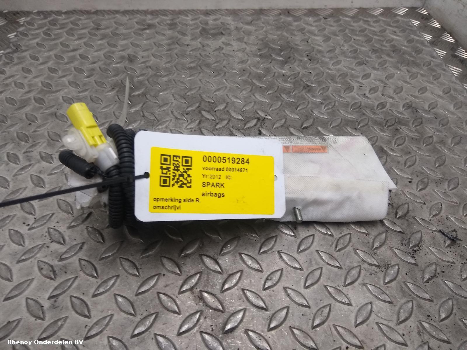 View Auto part R Air Bag CHEVROLET SPARK 2012