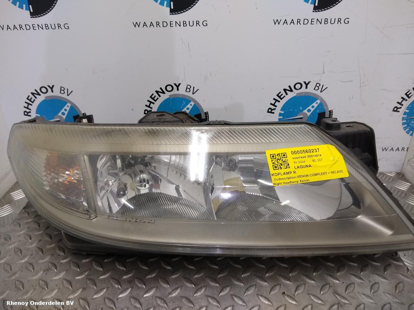 View Auto part R Headlamp RENAULT LAGUNA 2004