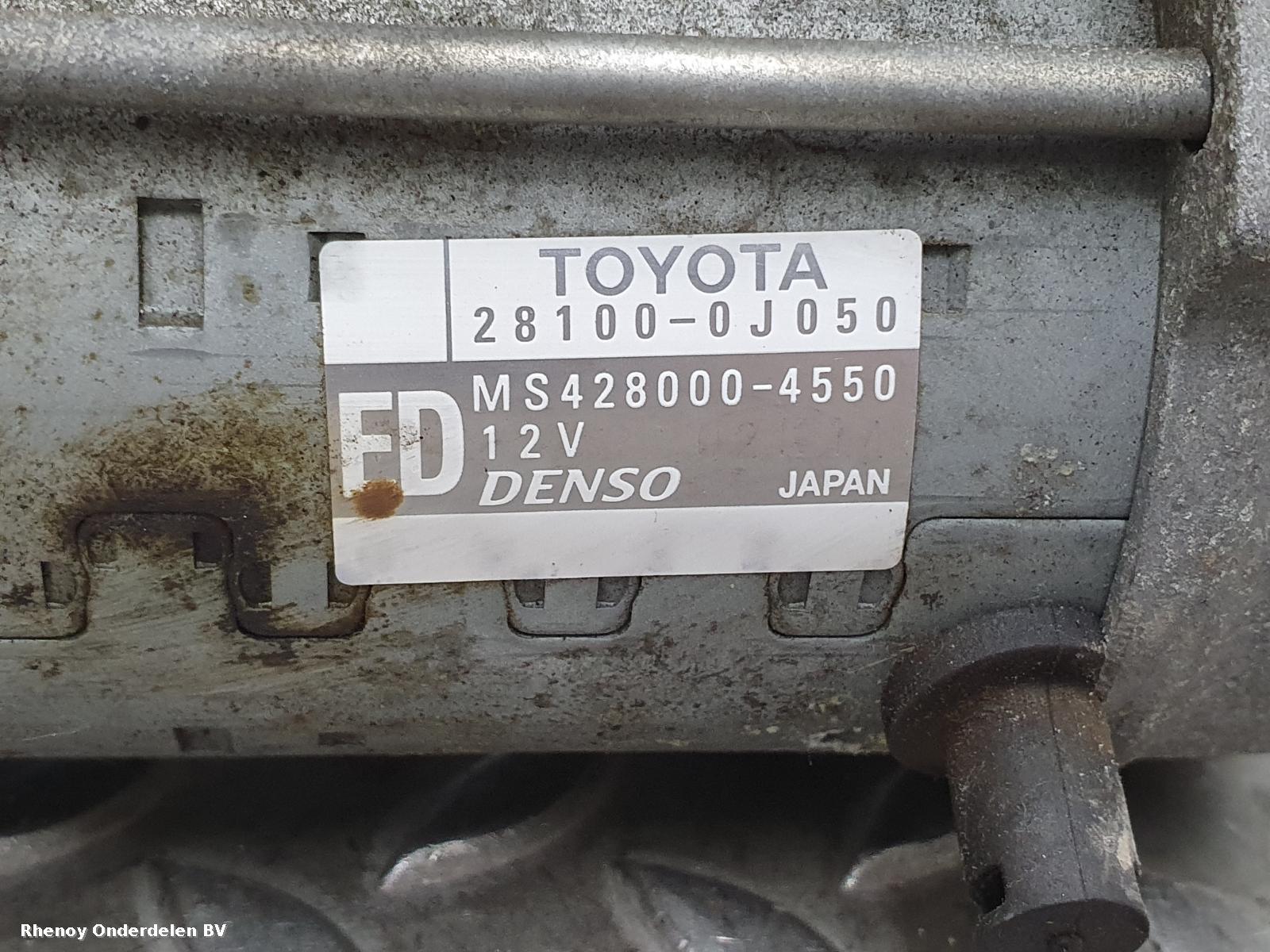 2008 TOYOTA YARIS STARTMOTOR View Auto part STARTMOTOR TOYOTA YARIS 2008