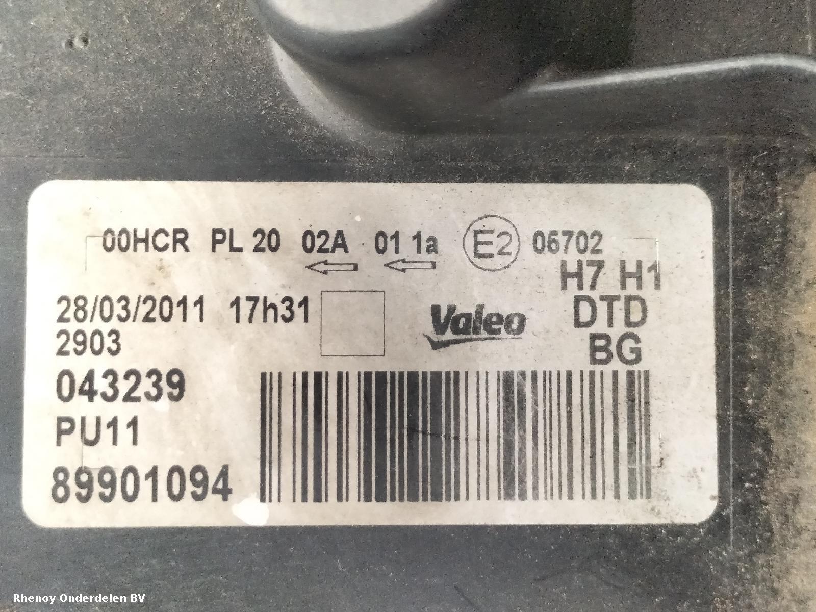 2008 PEUGEOT 207 KOPLAMP R View Auto part KOPLAMP R PEUGEOT 207 2008