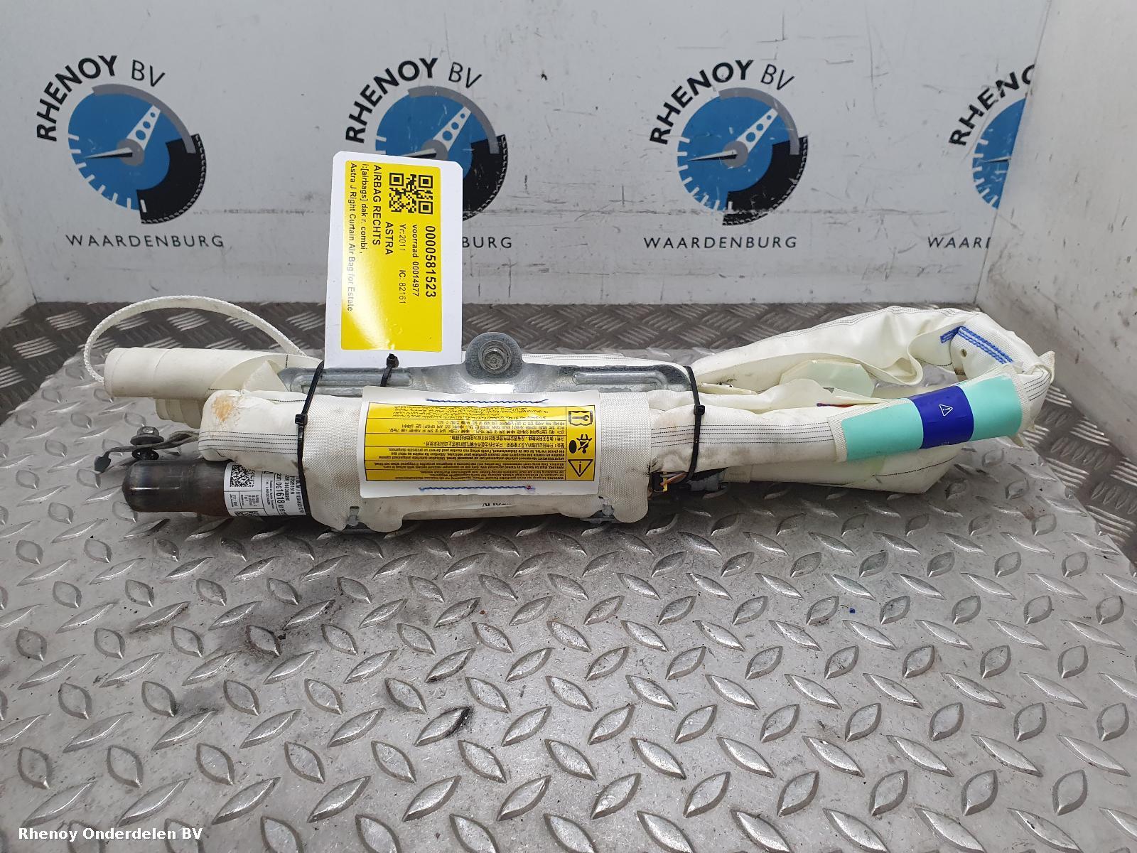 Bekijk Auto-onderdeel AIRBAG RECHTS OPEL / VAUXHALL ASTRA 2011