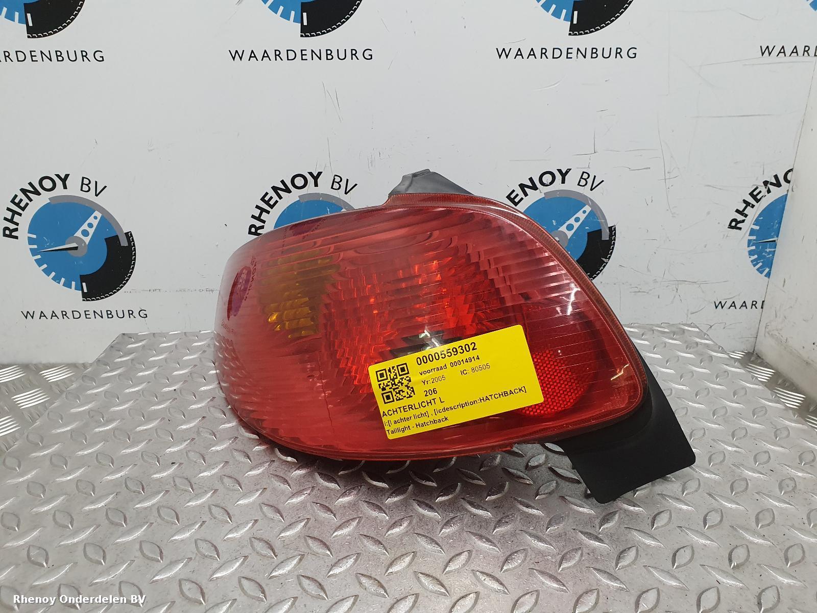 Bekijk Auto-onderdeel ACHTERLICHT L PEUGEOT 206 2005