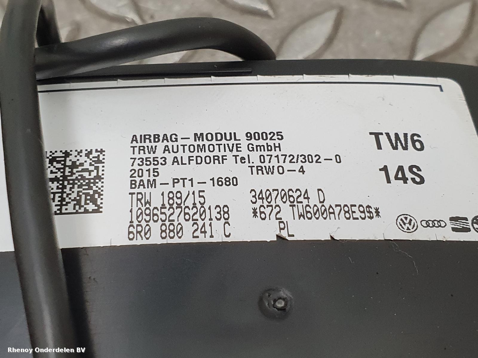 2015 SEAT IBIZA AIRBAG LINKS View Auto part AIRBAG LINKS SEAT IBIZA 2015