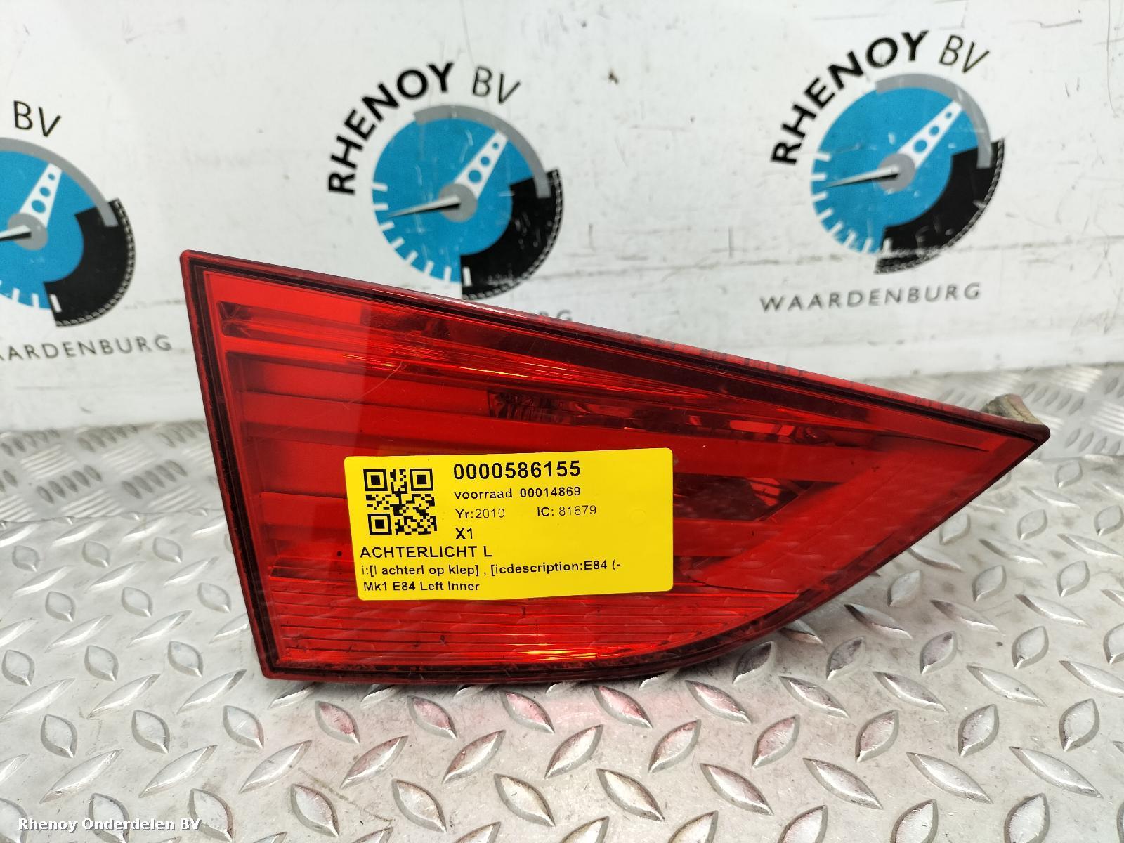 View Auto part L Taillight BMW X1 2010