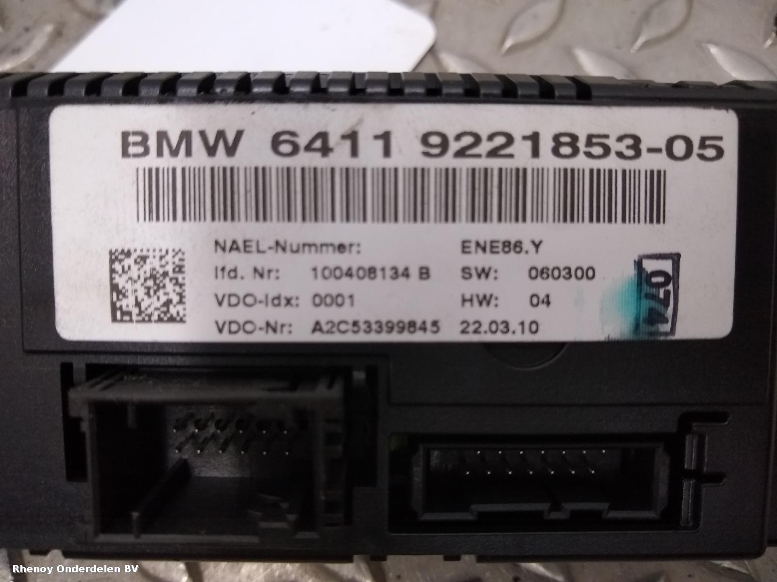 View Auto part KACHEL BEDIENINGSPANEEL BMW X1 2010