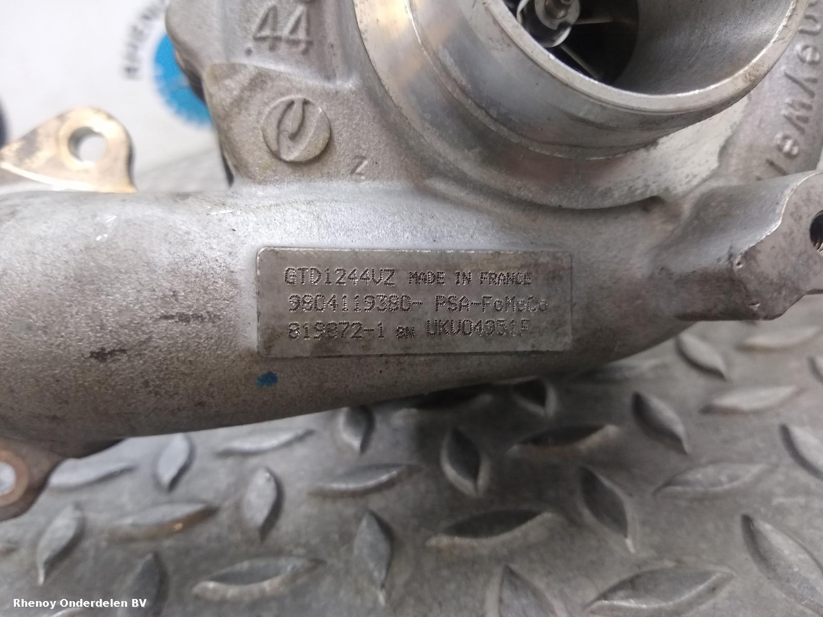 2018 PEUGEOT 2008 TURBO View Auto part TURBO PEUGEOT 2008 2018