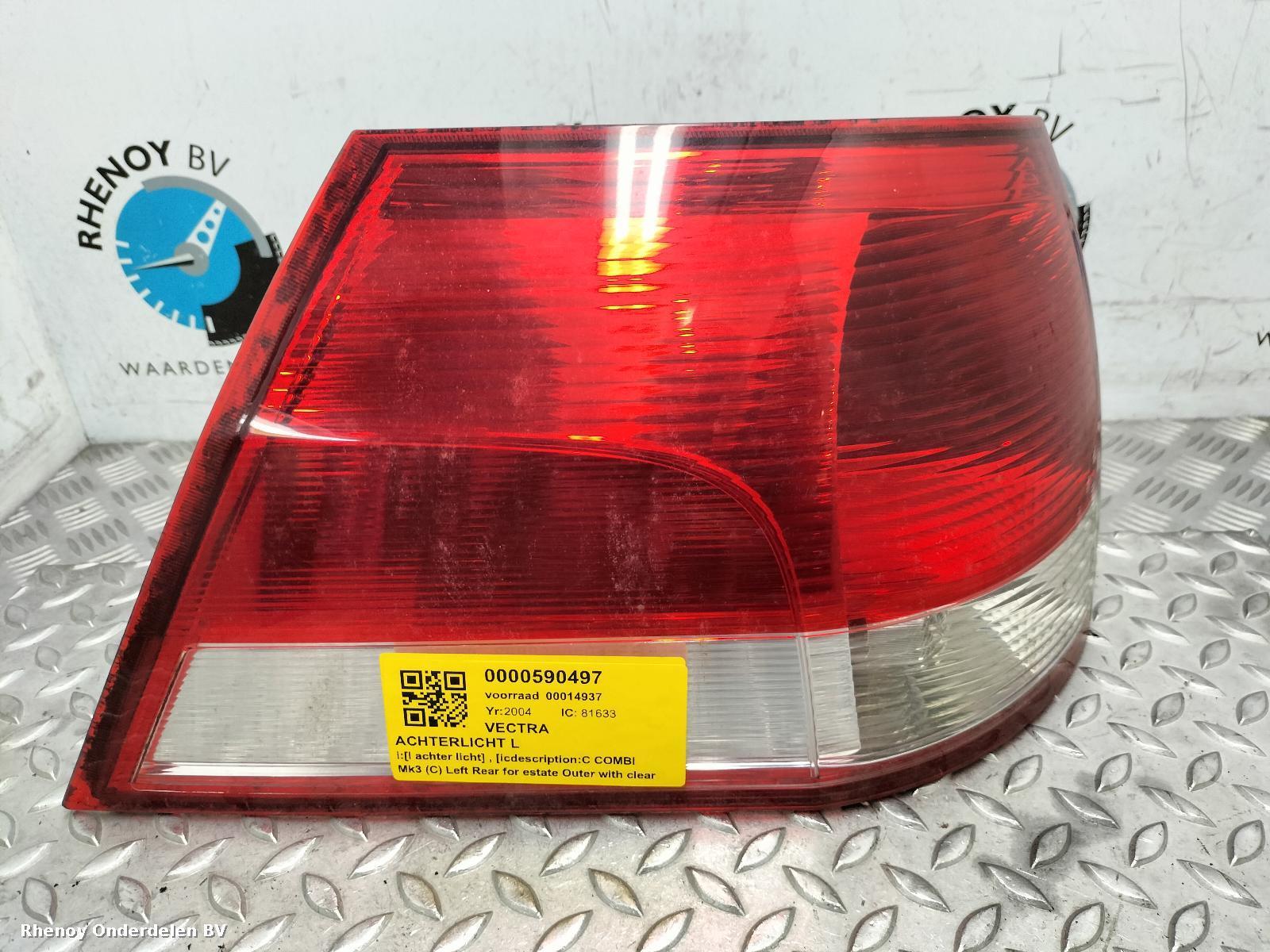 Bekijk Auto-onderdeel ACHTERLICHT L OPEL / VAUXHALL VECTRA 2004