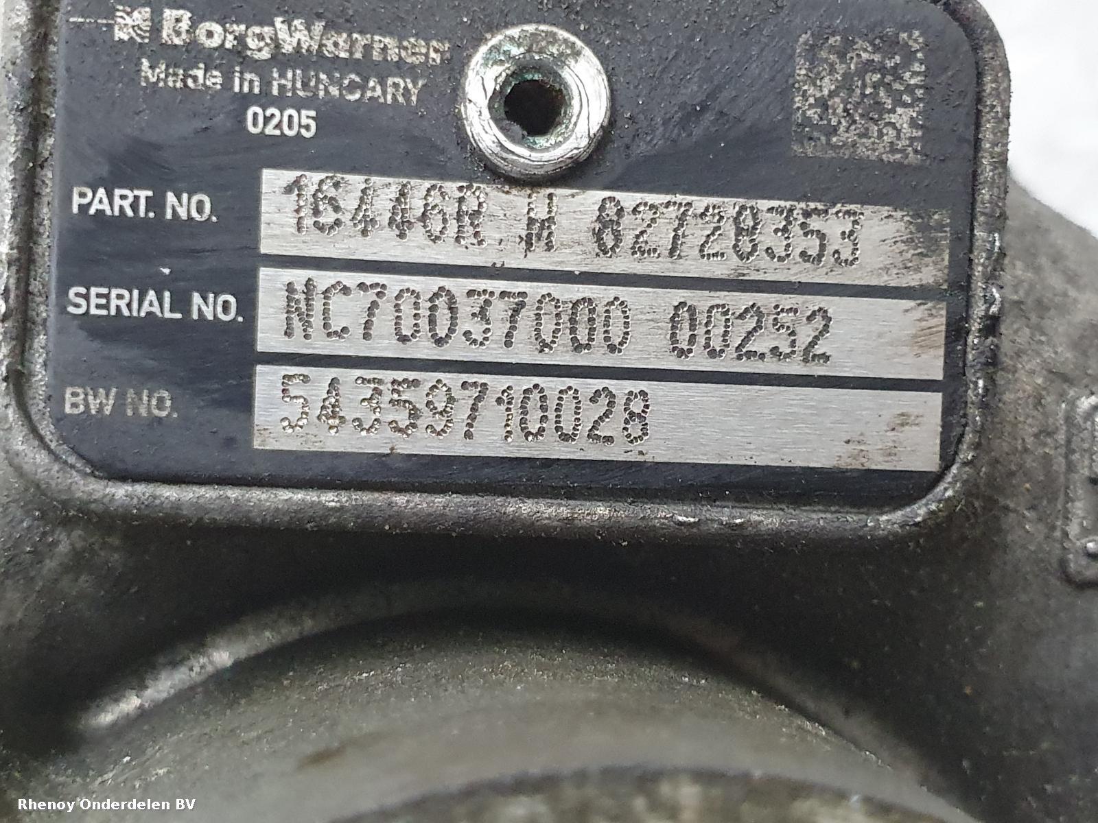 2011 RENAULT CLIO TURBO View Auto part TURBO RENAULT CLIO 2011
