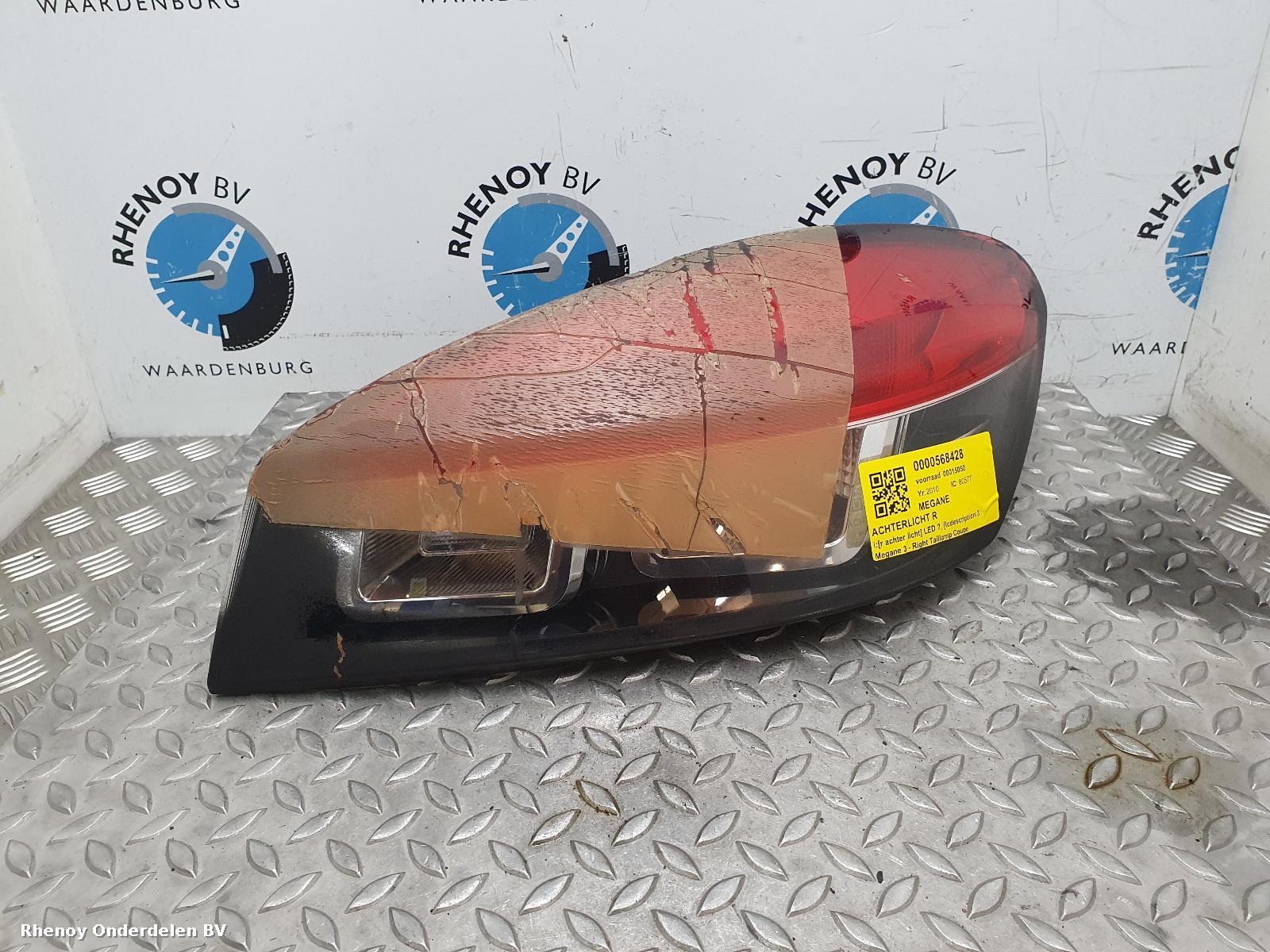 View Auto part R Taillight RENAULT MEGANE 2010