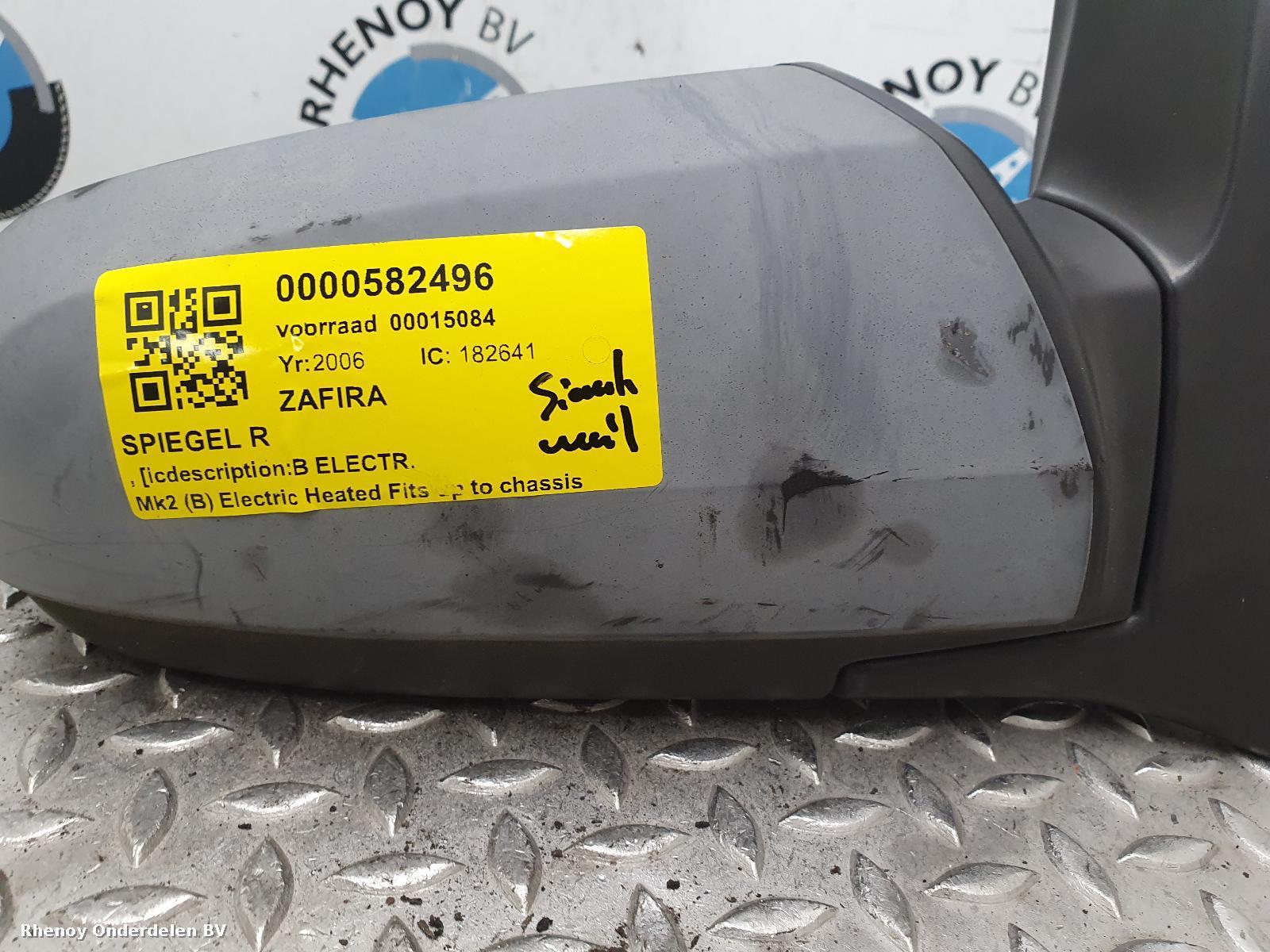 2006 OPEL / VAUXHALL ZAFIRA SPIEGEL R View Auto part SPIEGEL R OPEL / VAUXHALL ZAFIRA 2006