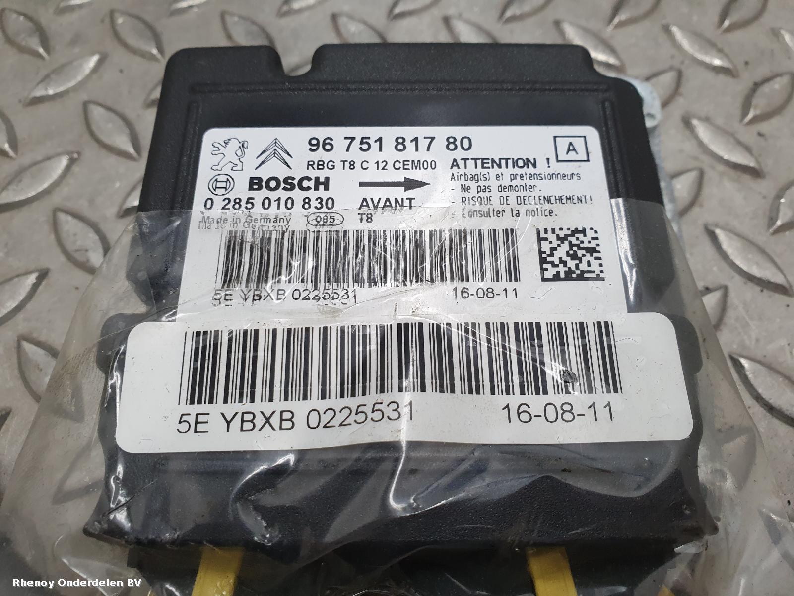 2011 PEUGEOT 5008 AIRBAG SET View Auto part AIRBAG SET PEUGEOT 5008 2011