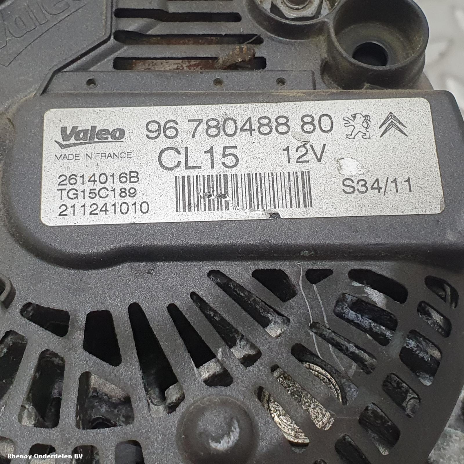 2011 PEUGEOT 5008 DYNAMO View Auto part DYNAMO PEUGEOT 5008 2011