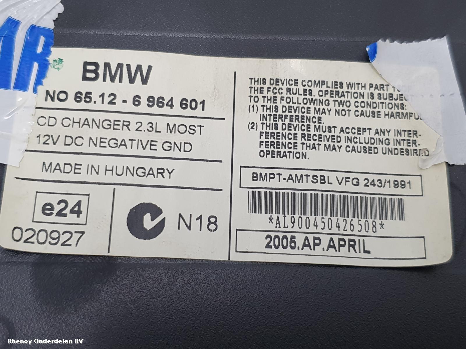 View Auto part CD / DVD / NAVIGATIE SPELER BMW 3 SERIES 2005