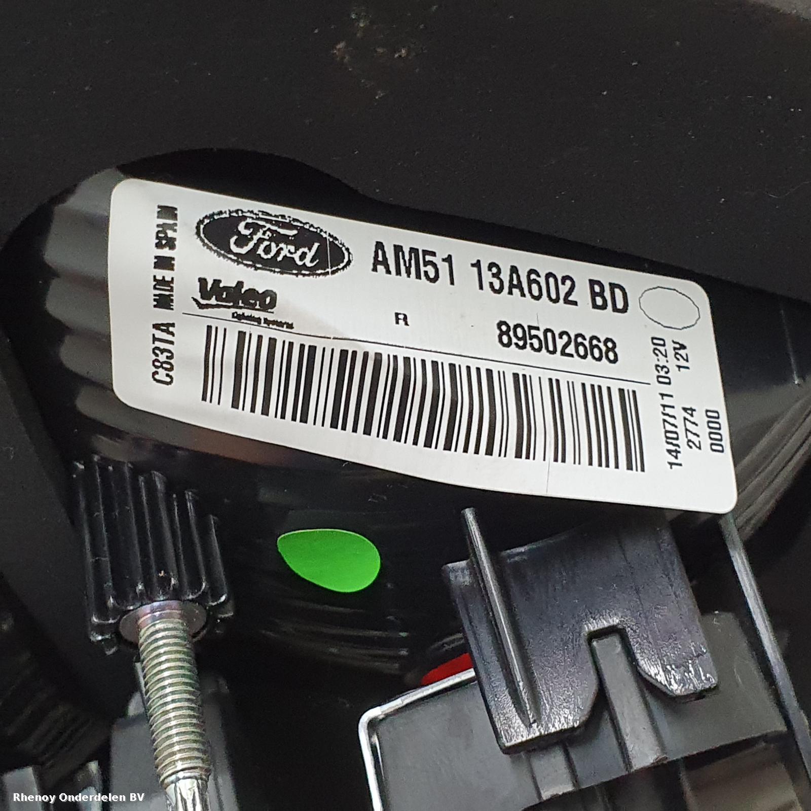 2011 FORD FOCUS C MAX ACHTERLICHT R View Auto part ACHTERLICHT R FORD FOCUS C MAX 2011