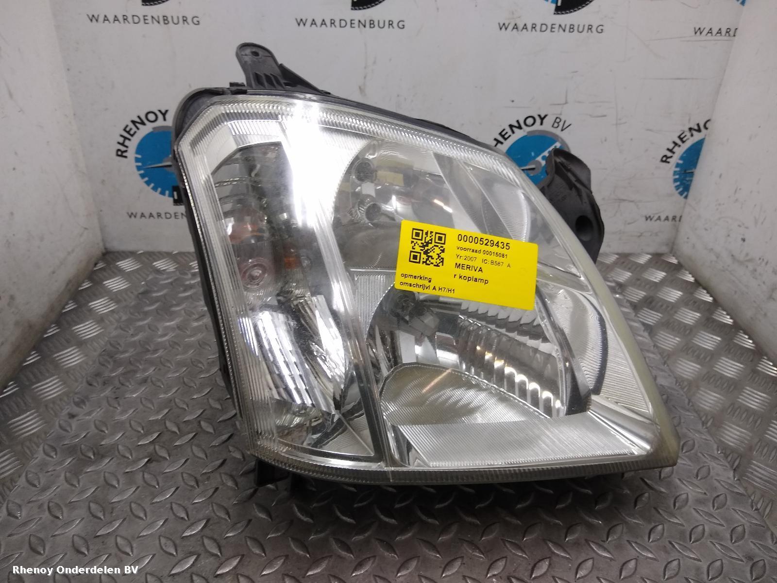 View Auto part R Headlamp VAUXHALL / OPEL MERIVA 2007