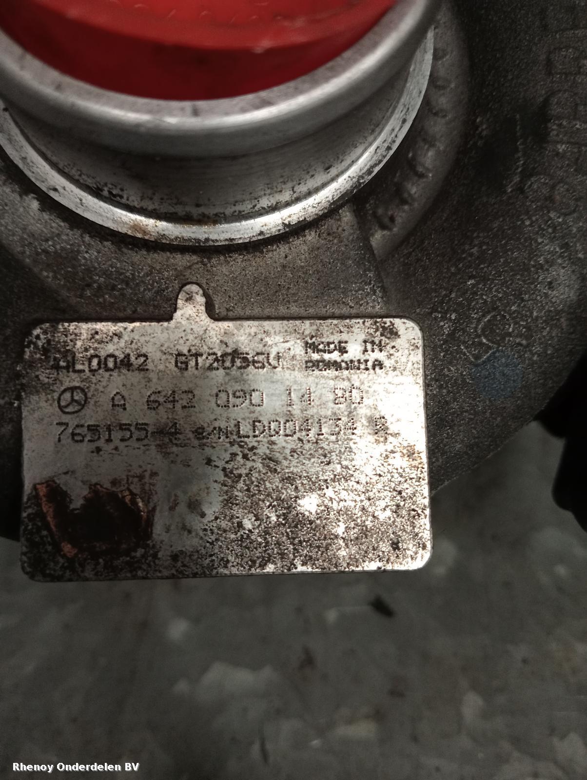 2009 MERCEDES VITO TURBO View Auto part TURBO MERCEDES VITO 2009