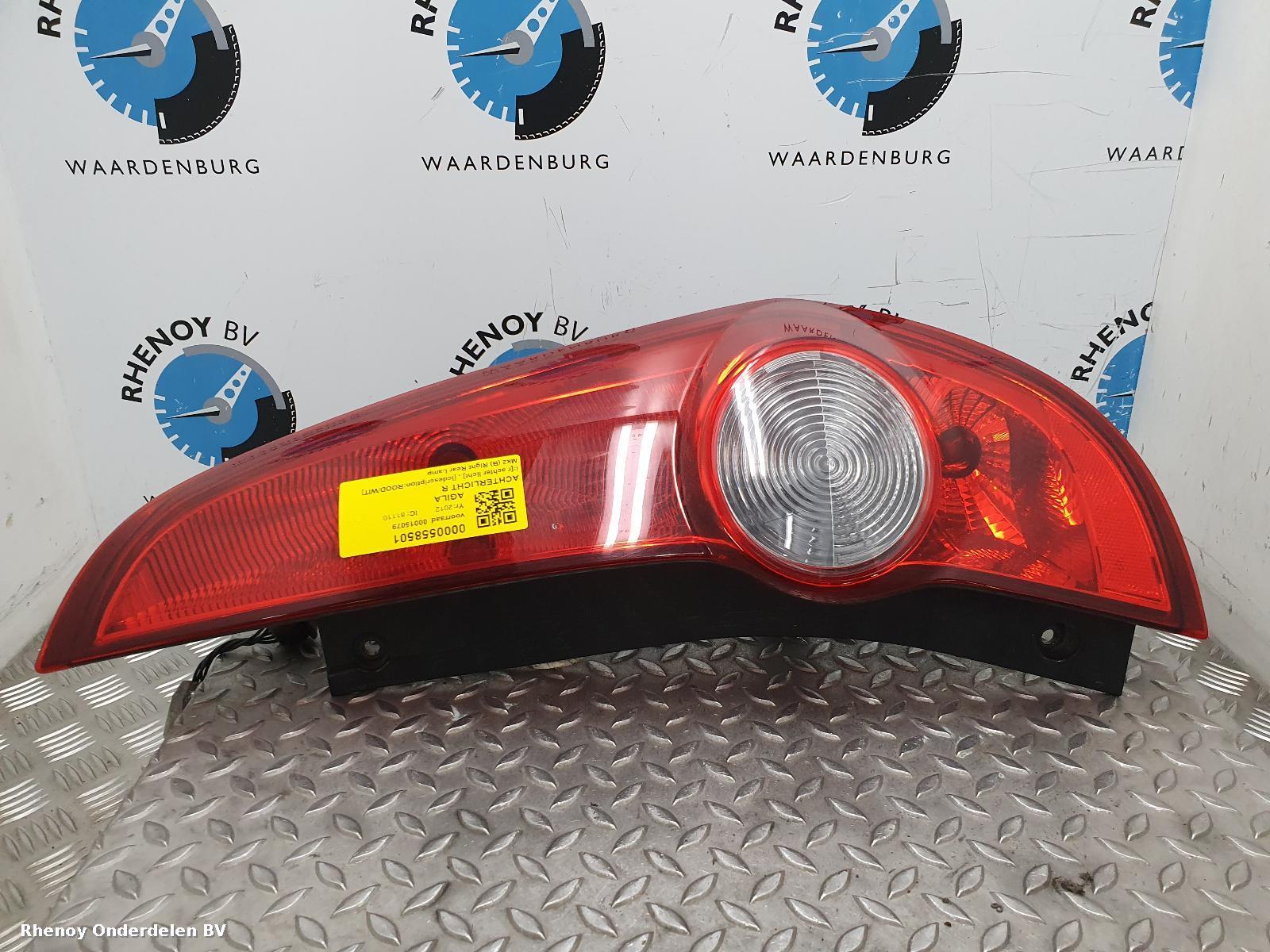 Bekijk Auto-onderdeel ACHTERLICHT R OPEL / VAUXHALL AGILA 2012