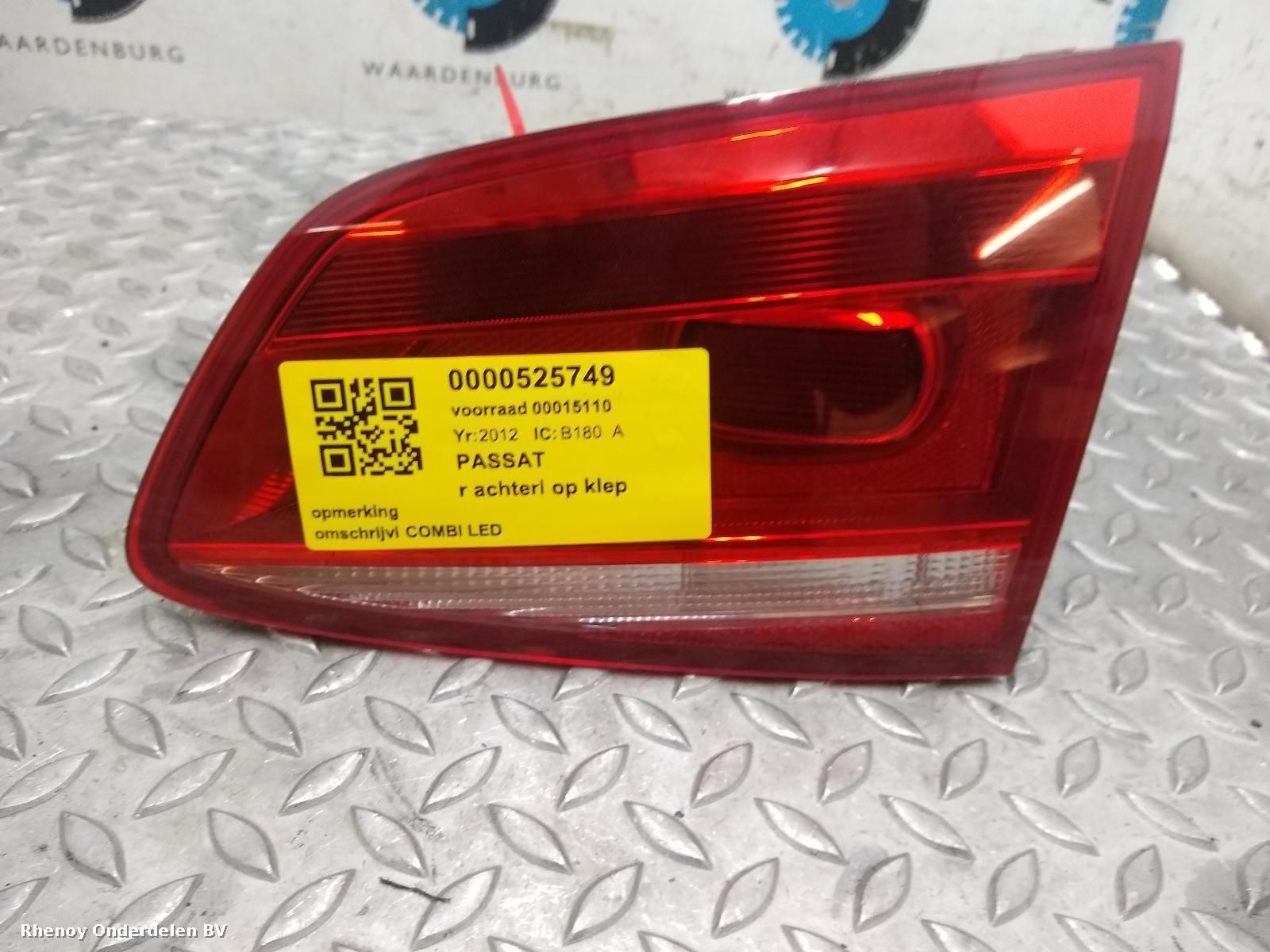 Bekijk Auto-onderdeel ACHTERLICHT R VOLKSWAGEN PASSAT 2012