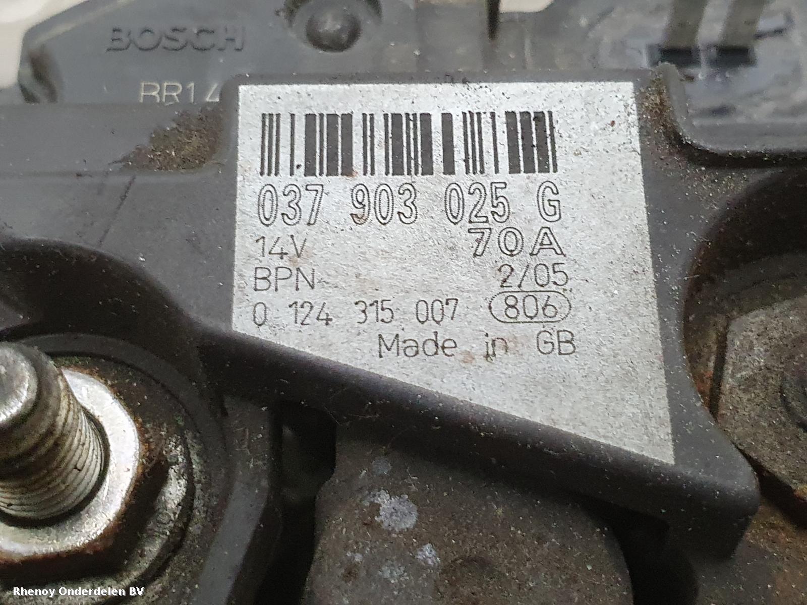 View Auto part DYNAMO VOLKSWAGEN POLO 2005
