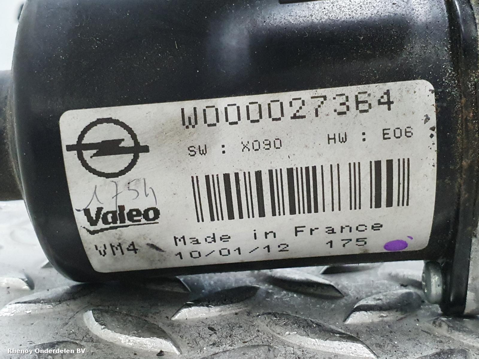 View Auto part RUITENWISSERMOTOR VOOR OPEL / VAUXHALL ZAFIRA 2012