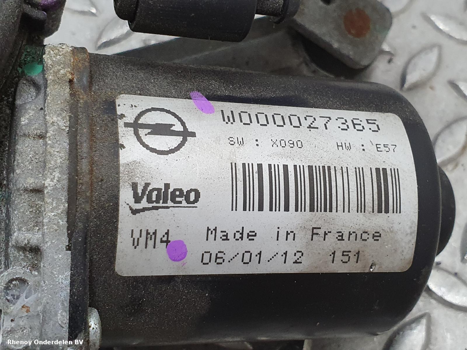 View Auto part RUITENWISSERMOTOR VOOR OPEL / VAUXHALL ZAFIRA 2012