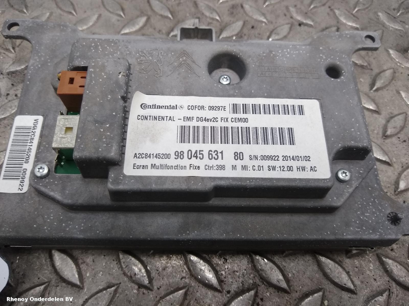 View Auto part INFORMATIE DISPLAY CITROEN DS5 2014